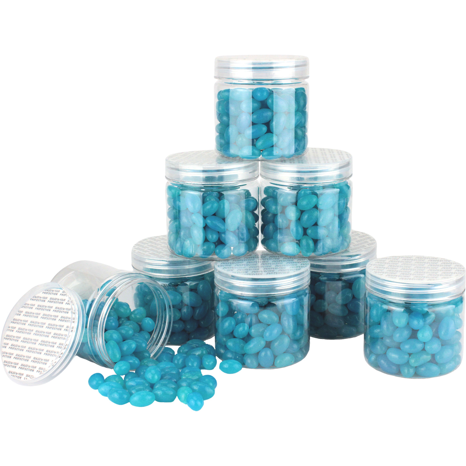 Blue Jelly Beans In A Jar (Box of 8)