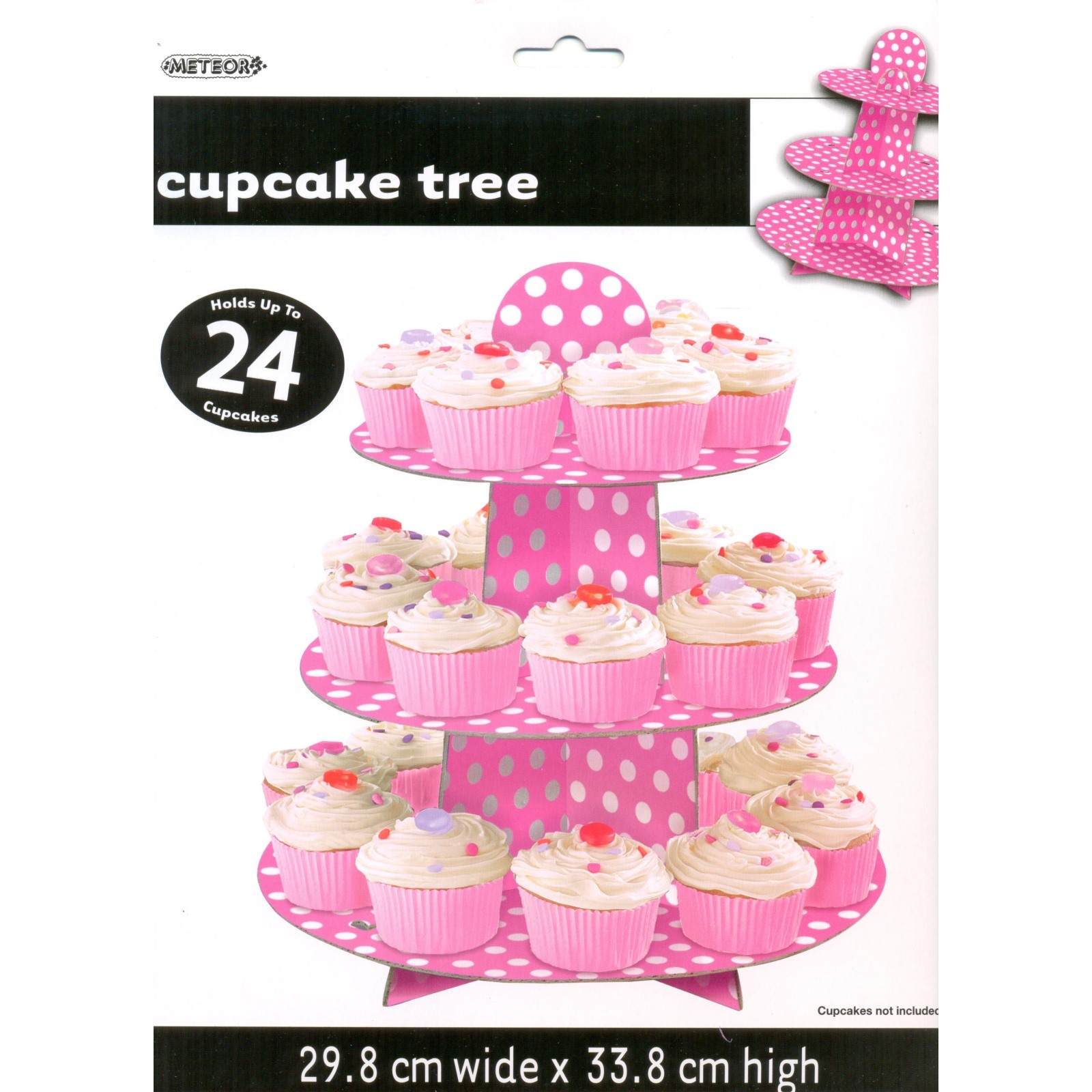 Pink Polkadot Cupcake Stand