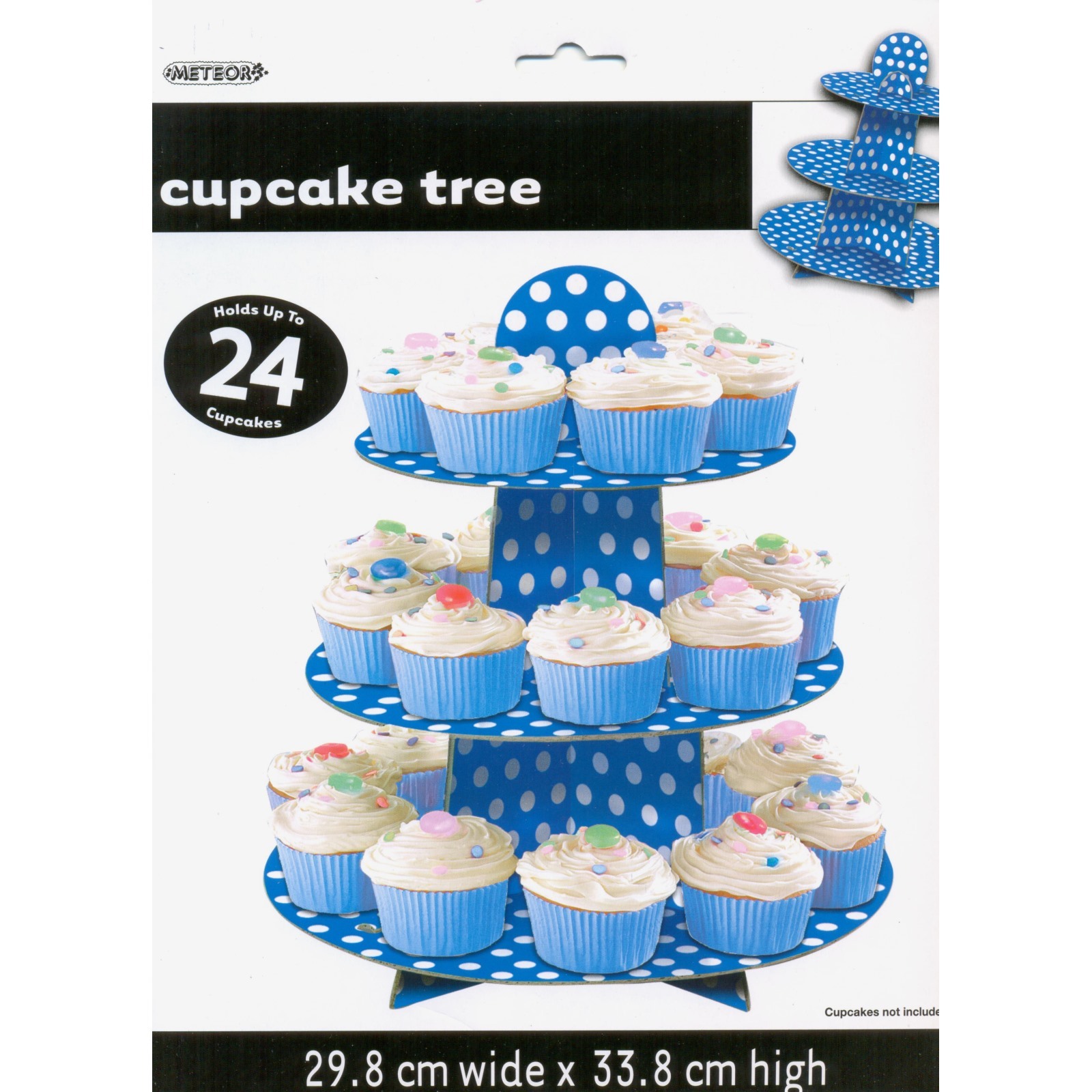 Blue Polkadot Cupcake Stand