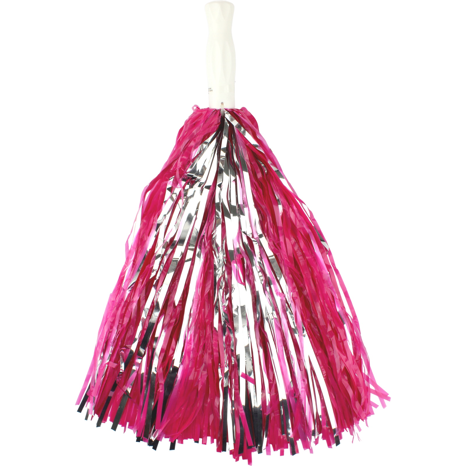 Pink and Silver Pom Pom (1 Piece)