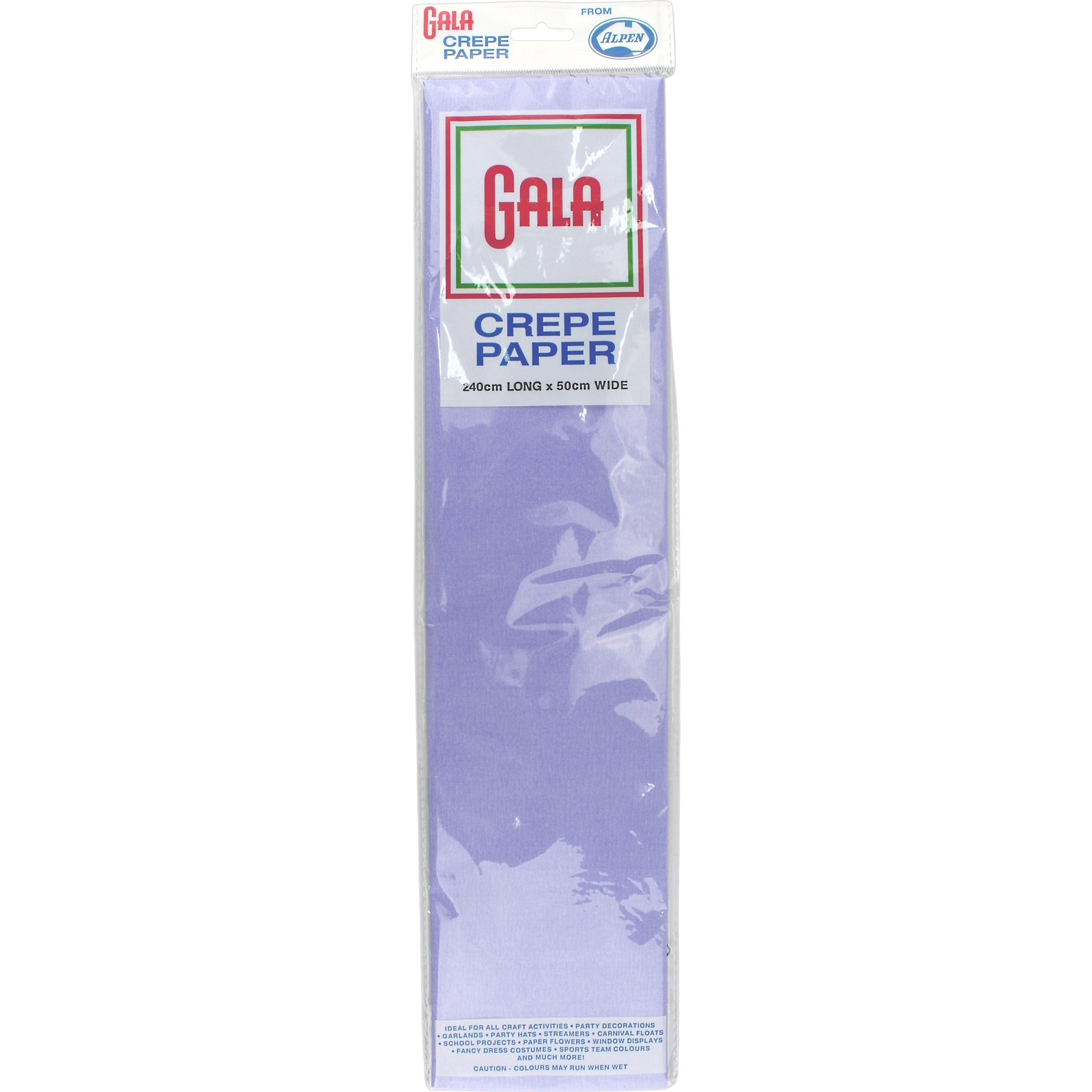 Gala Lilac Crepe Paper 240cm x 50cm (1 Sheet)