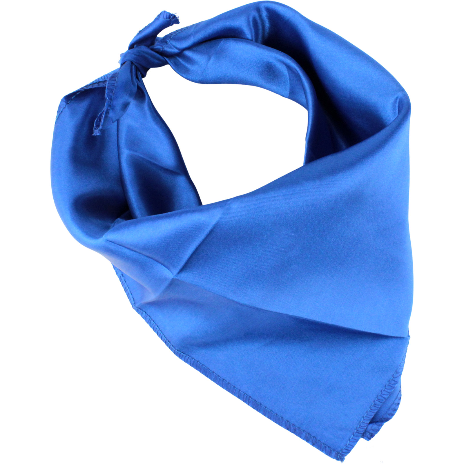 Blue Satin Bandana