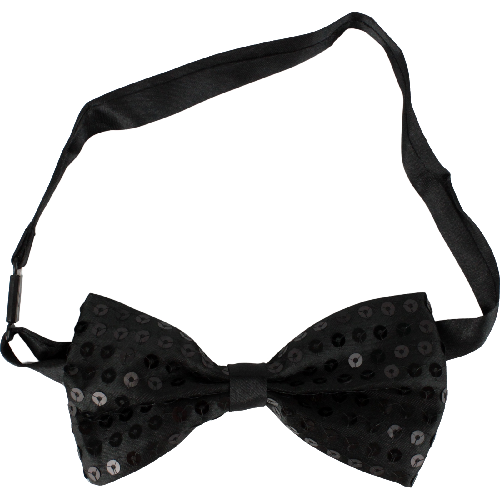 Black Sequin Bow Tie