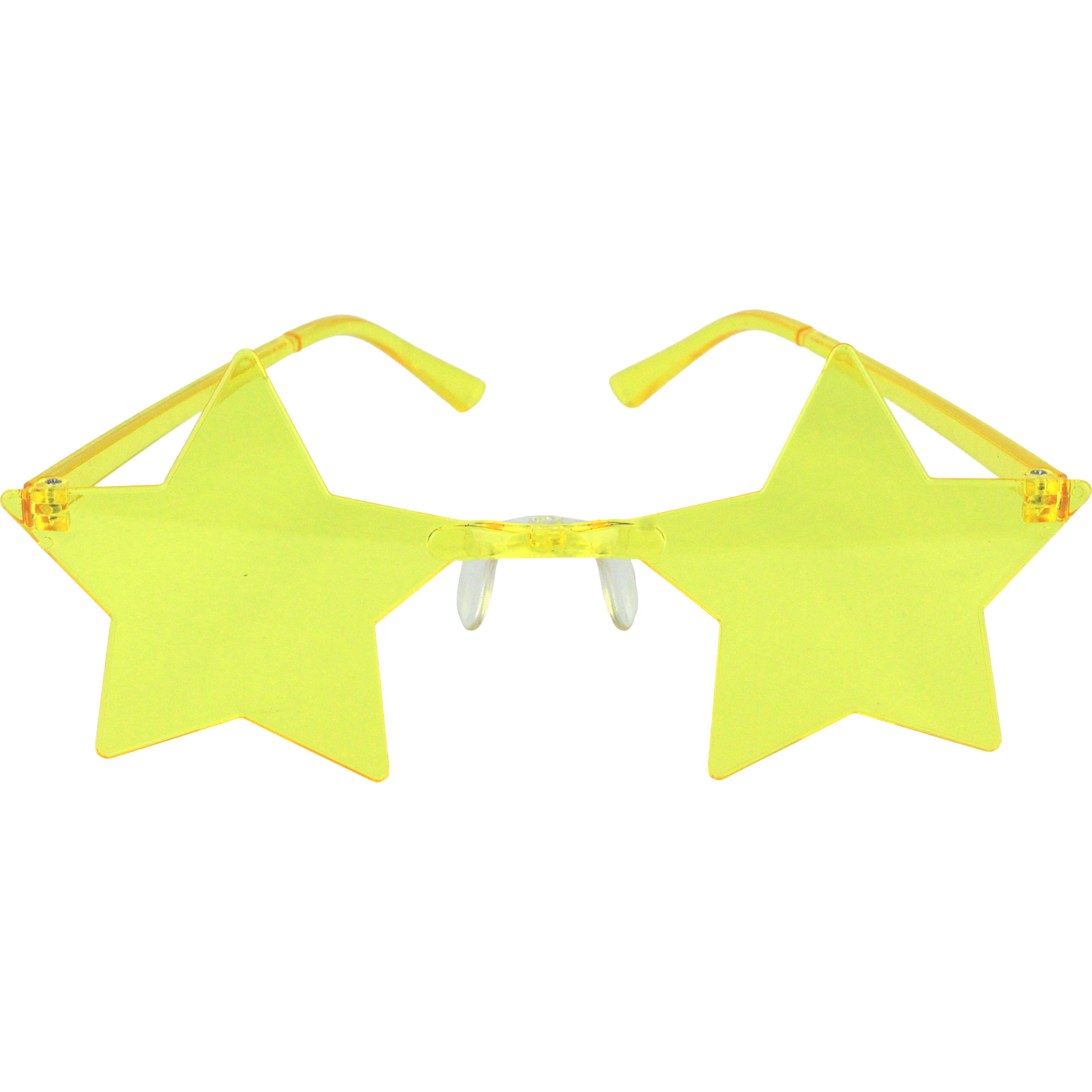 Yellow Perspex Star Glasses