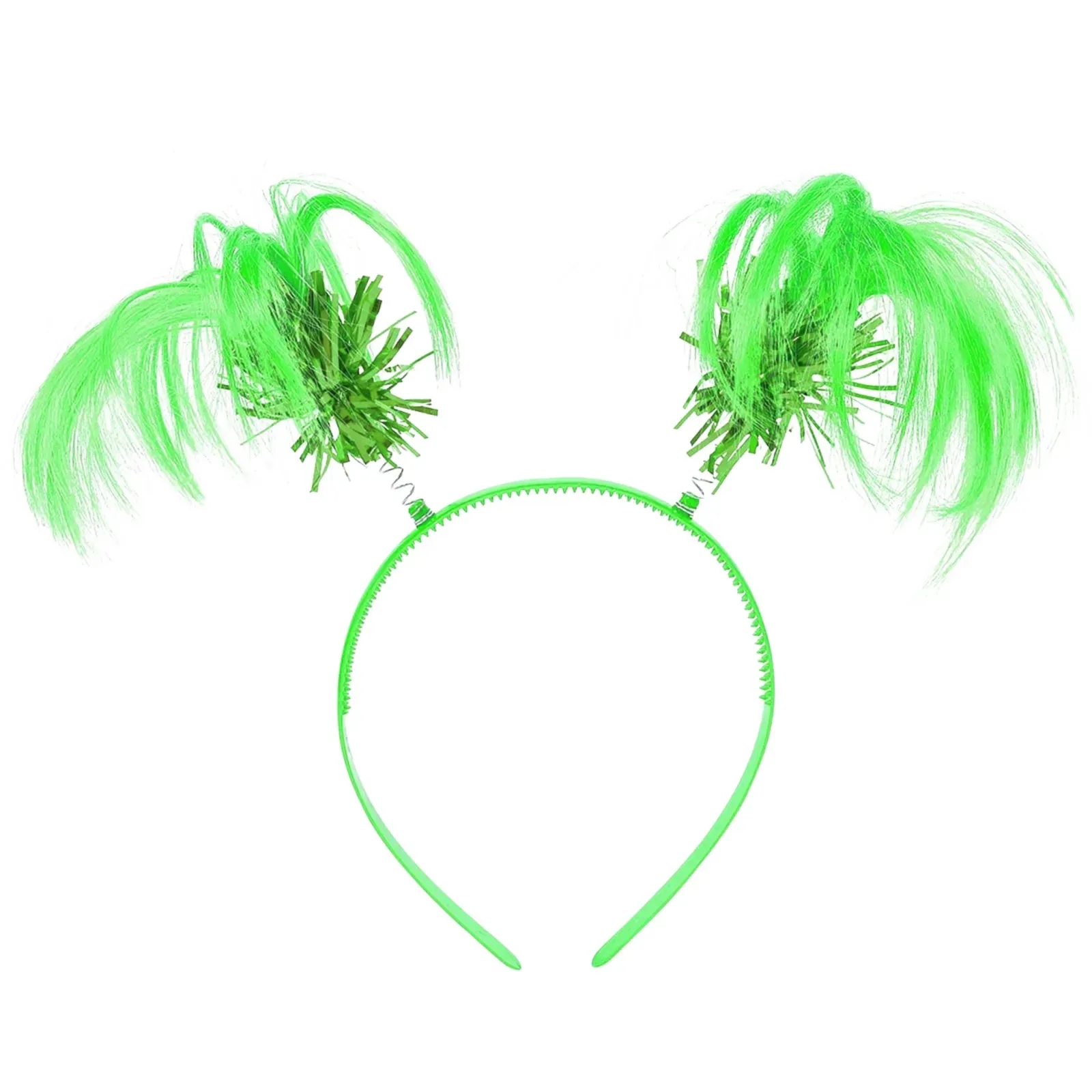 Green Ponytail Headbopper with Tinsel