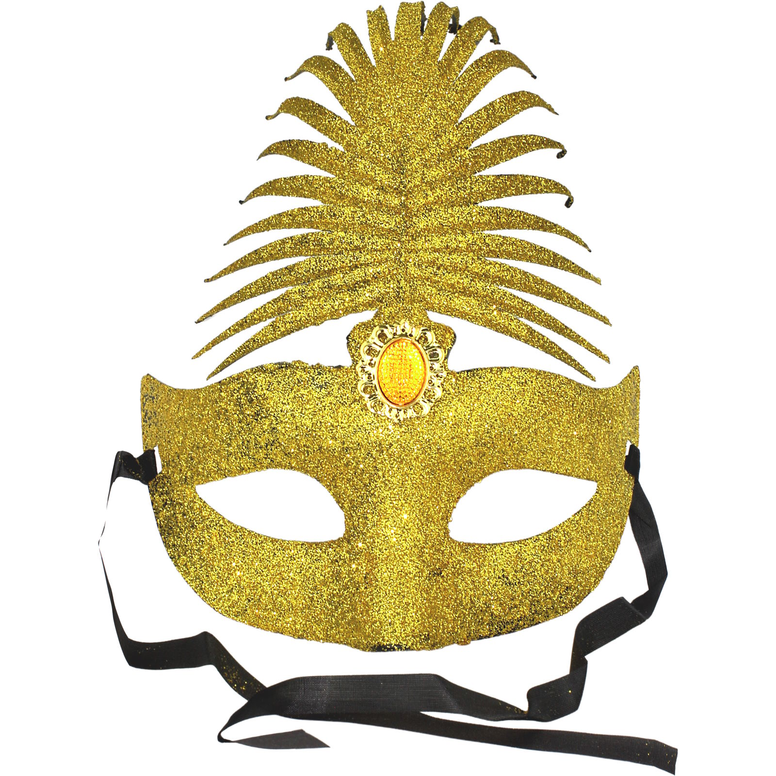 Gold Glitter Masquerade Mask