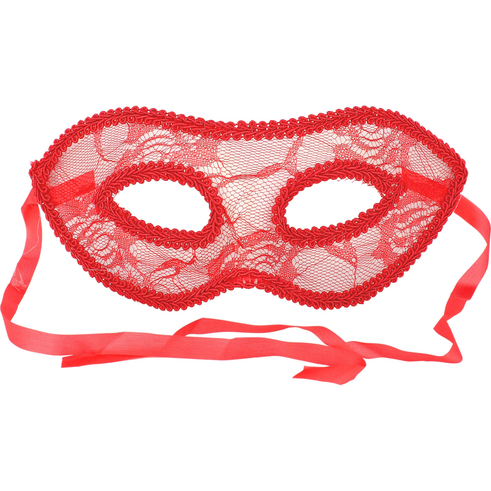 Adults Red Lace Masquerade Mask