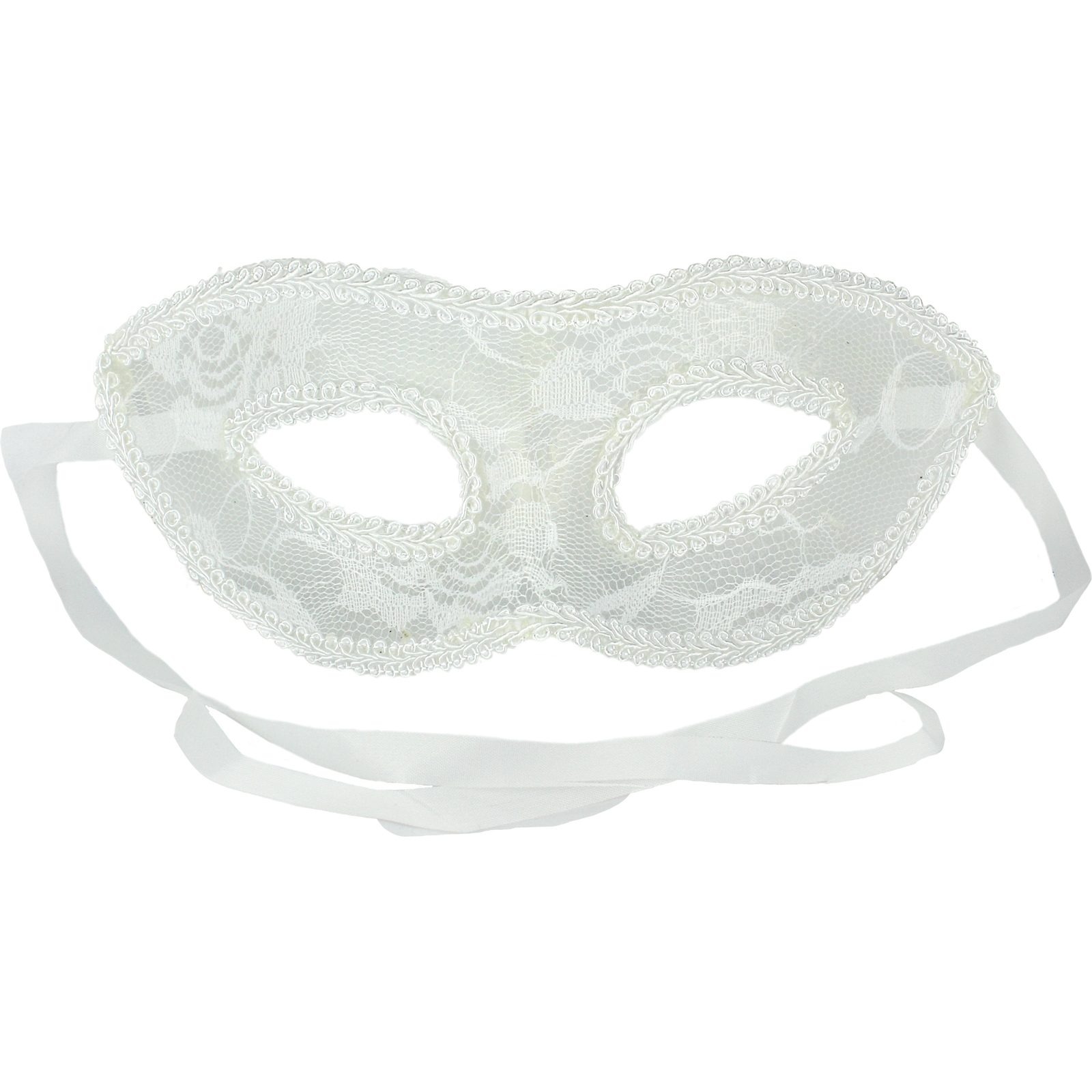 Adults White Lace Masquerade Mask
