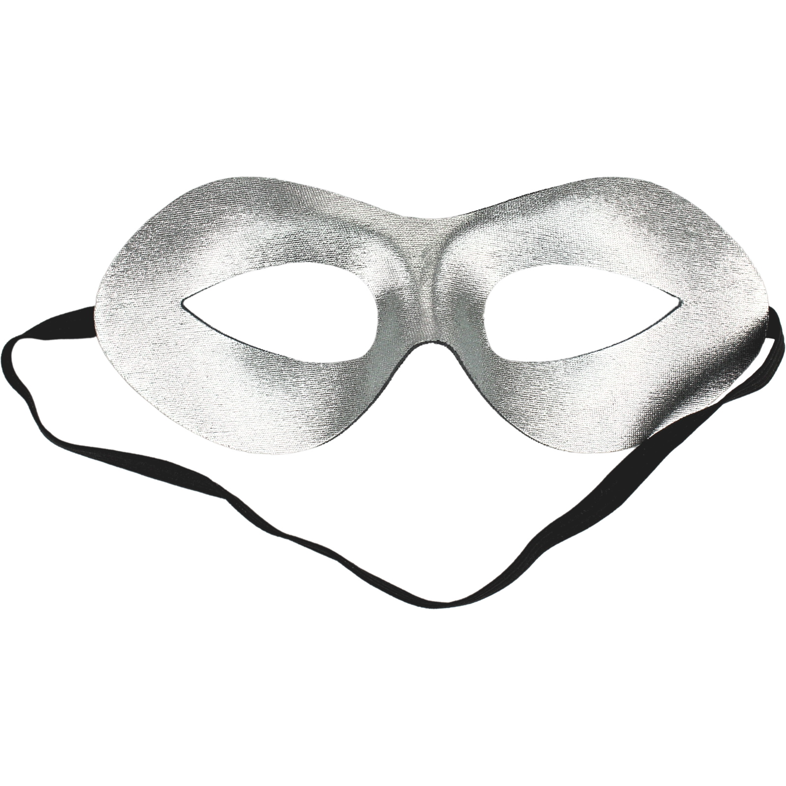 Metallic Silver Superhero Mask