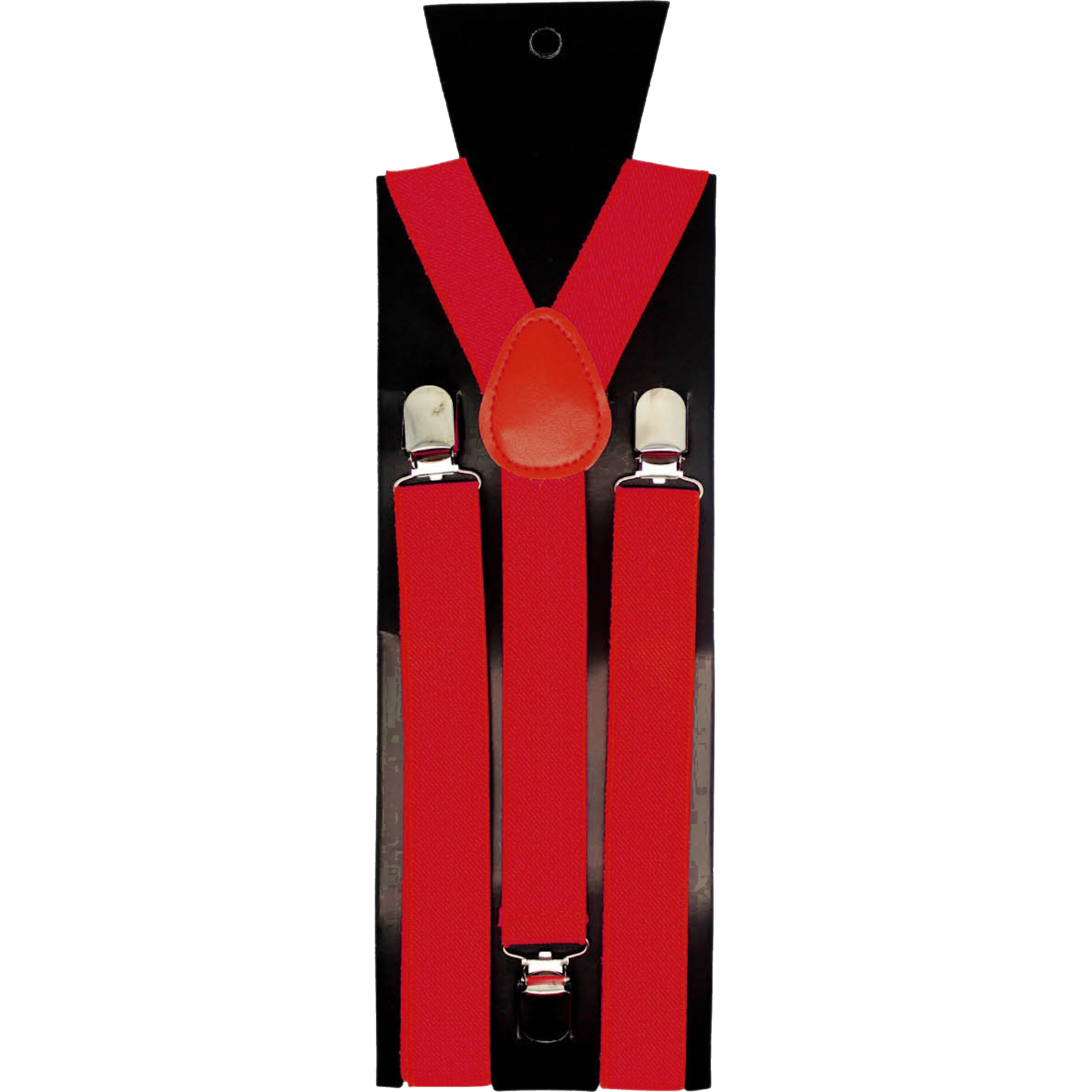 Bright Red Suspender Braces