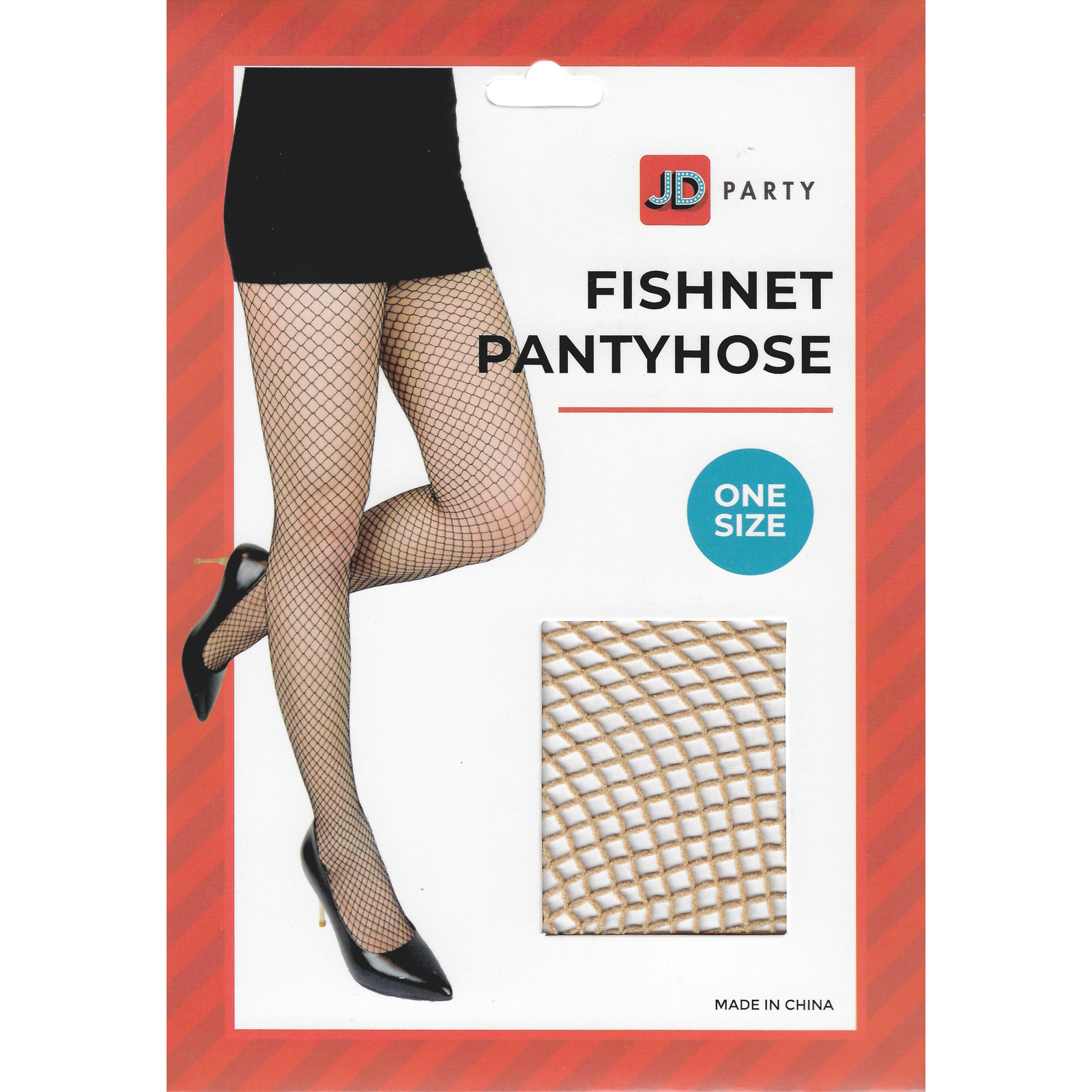 Beige Fishnet Tights