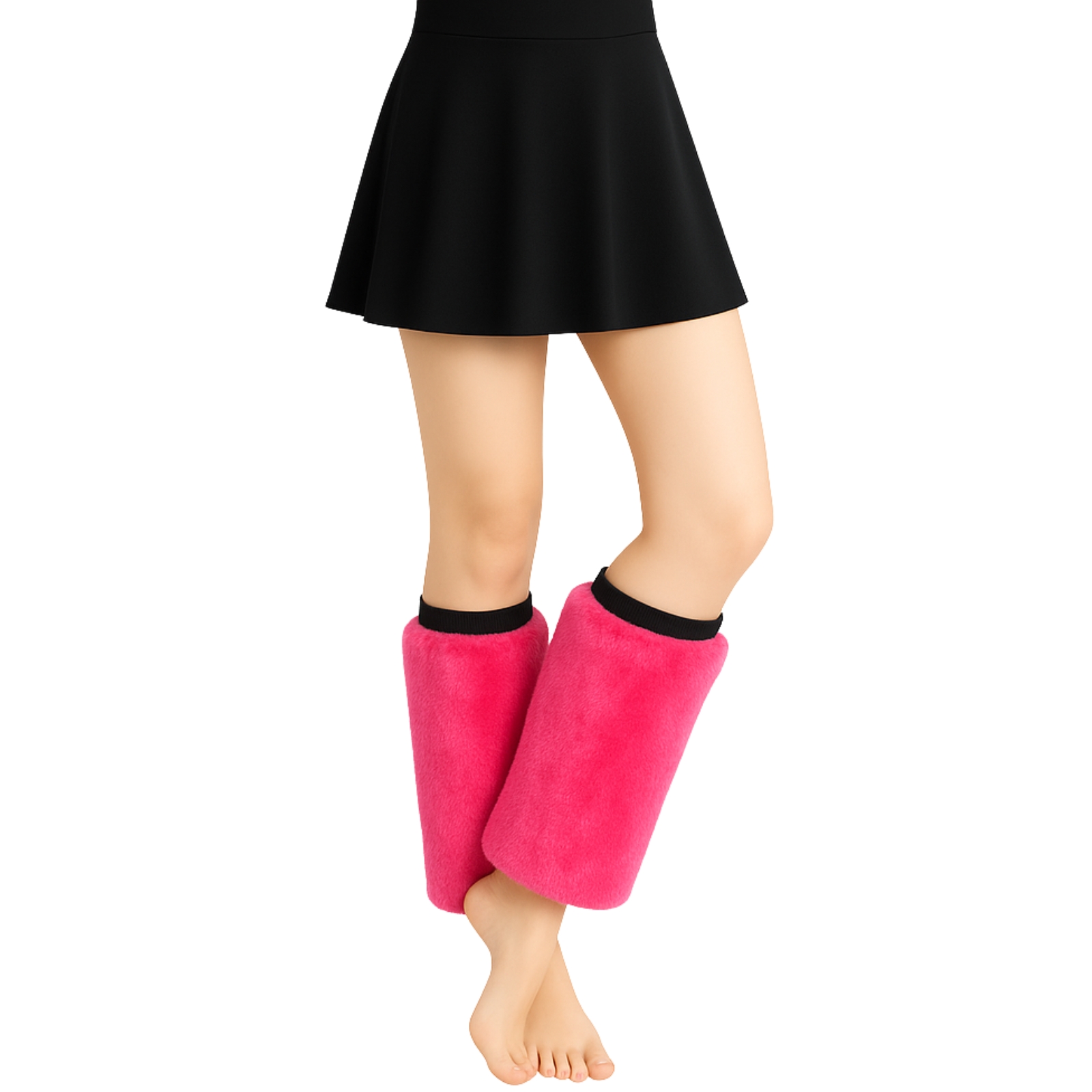 Hot Pink Plush Leg Warmers 