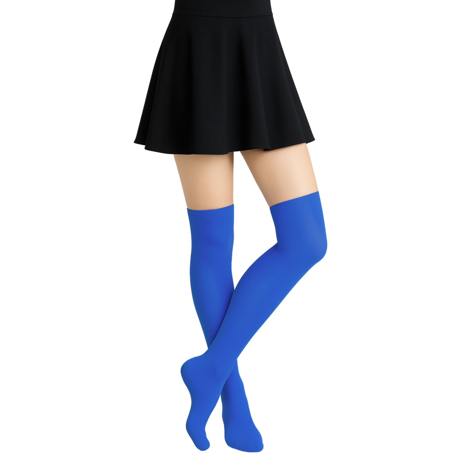 Over The Knee Blue Stockings (1 Pair)