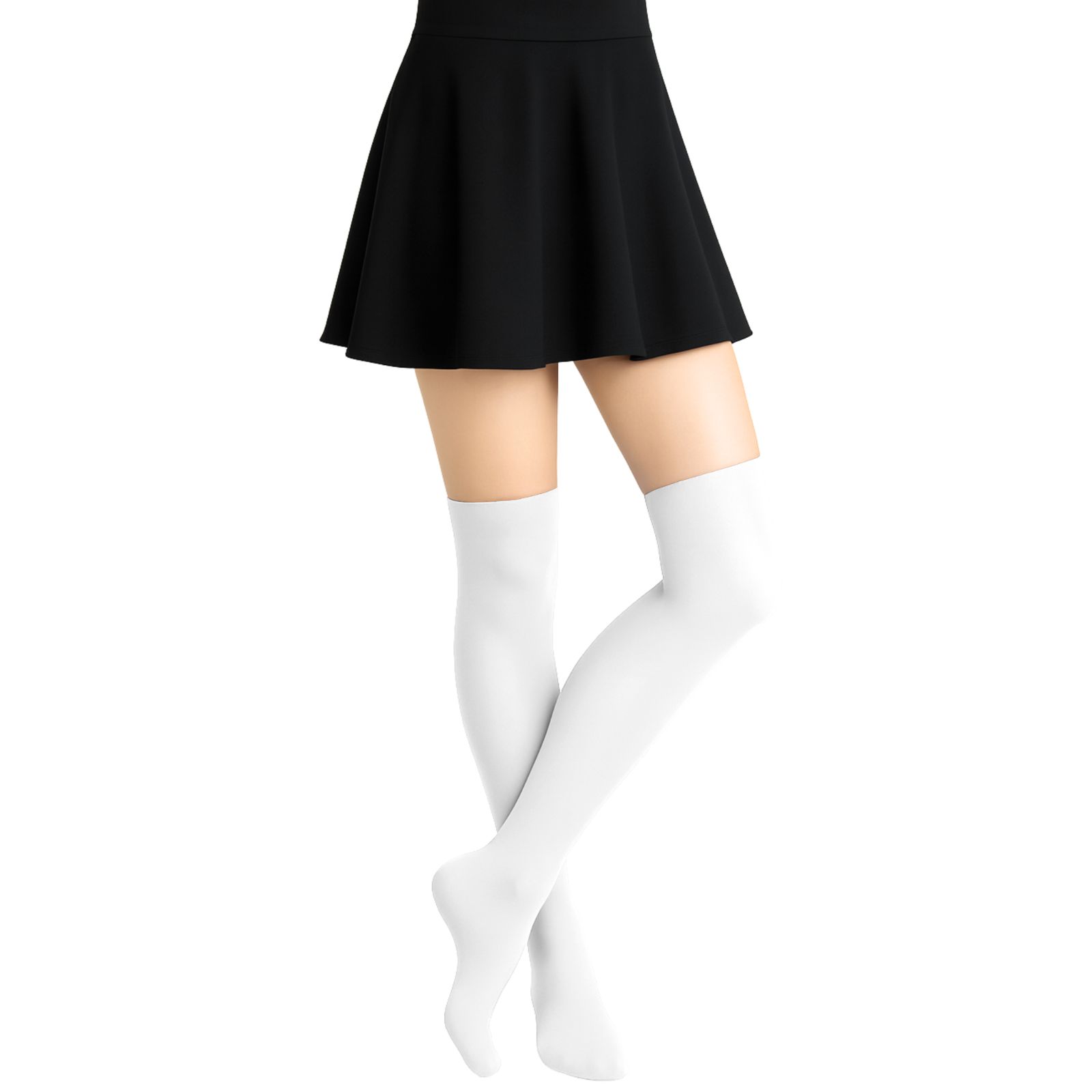 Over The Knee White Stockings (1 Pair)