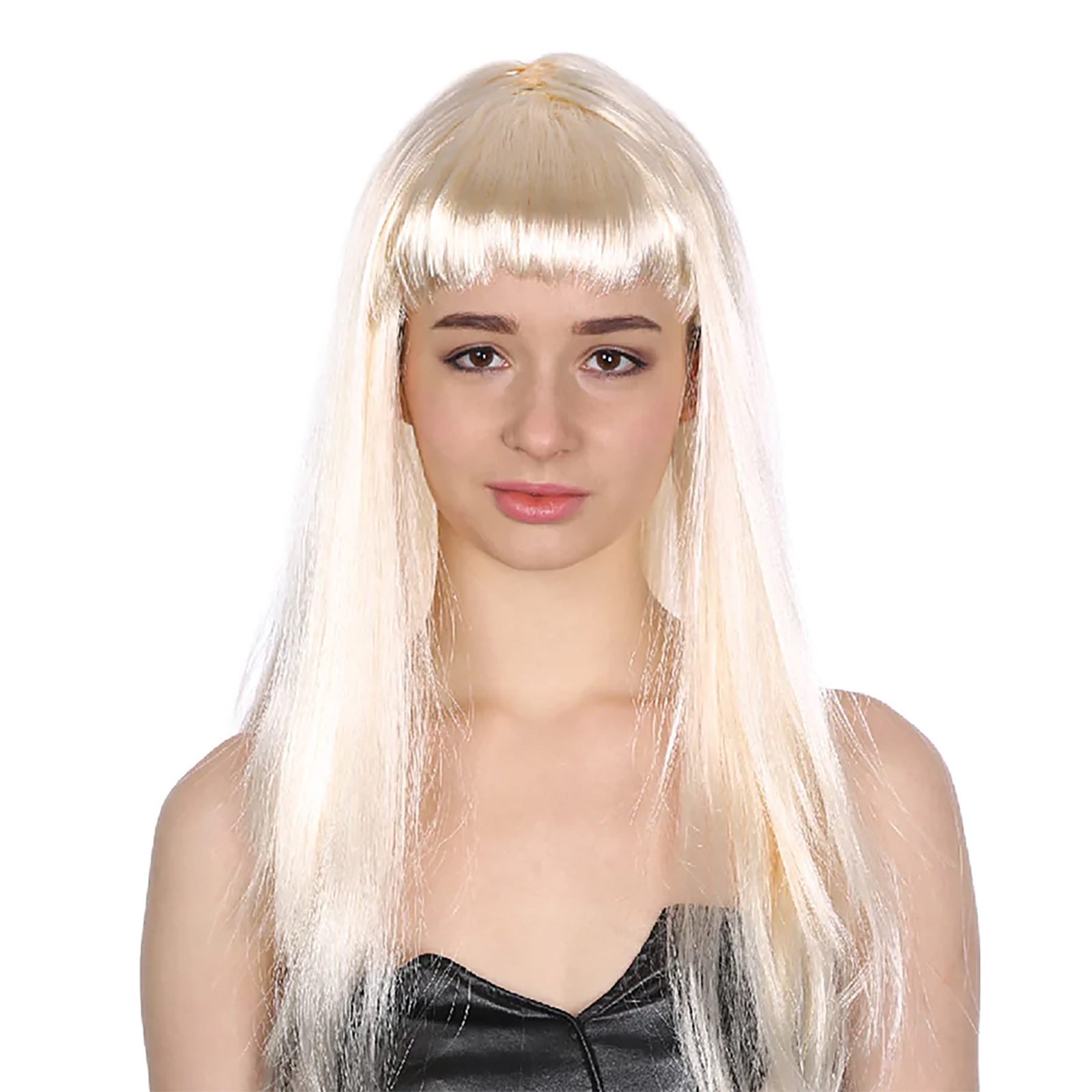 Blonde Long Glamour Wig With Fringe