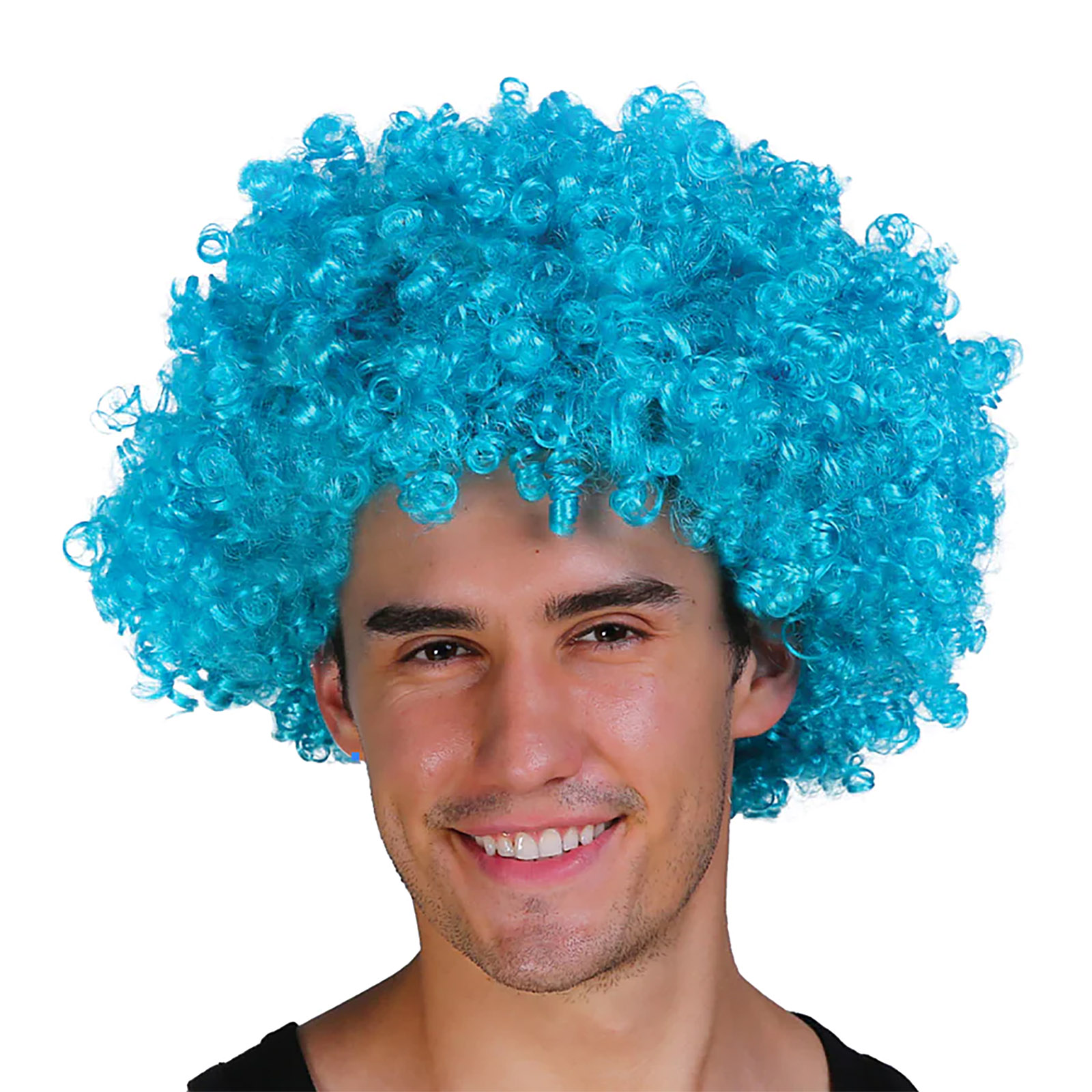 Adult Blue Curly Wig Adults General Wigs Wigs Costume Accessories Fashion For Fun Fashion For Fun