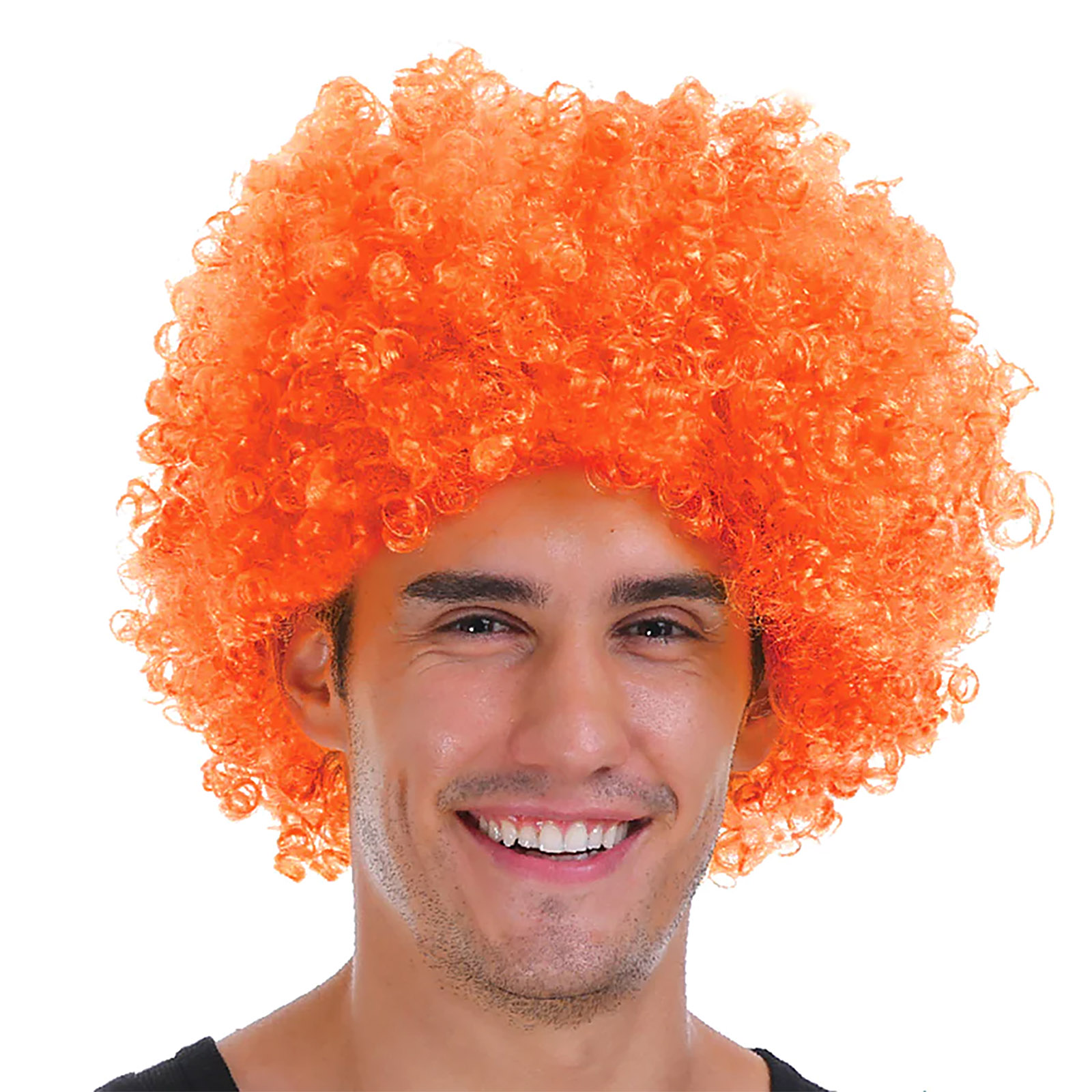 Adult Orange Curly Wig