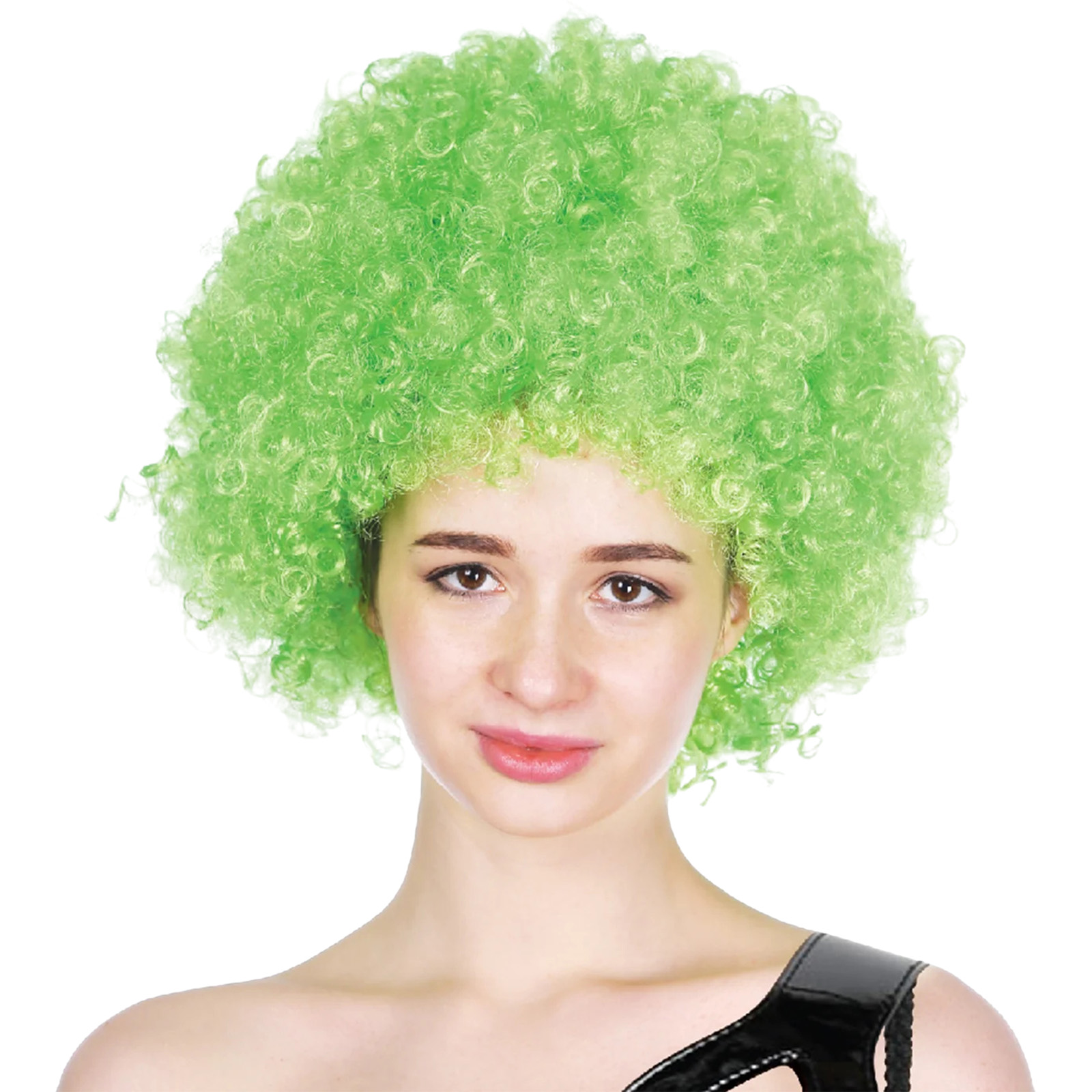 Lime Green Afro Wig