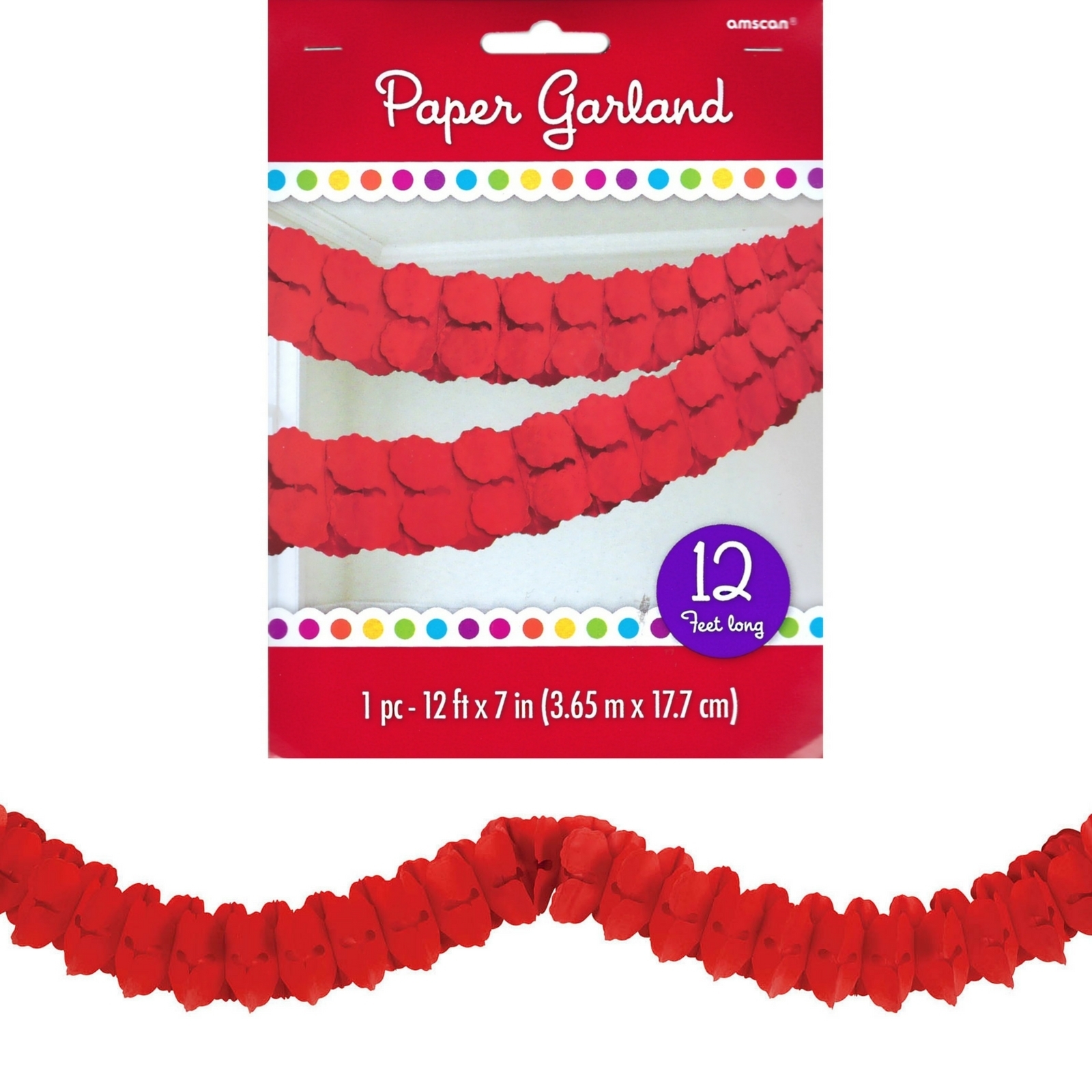 Red Paper Garland