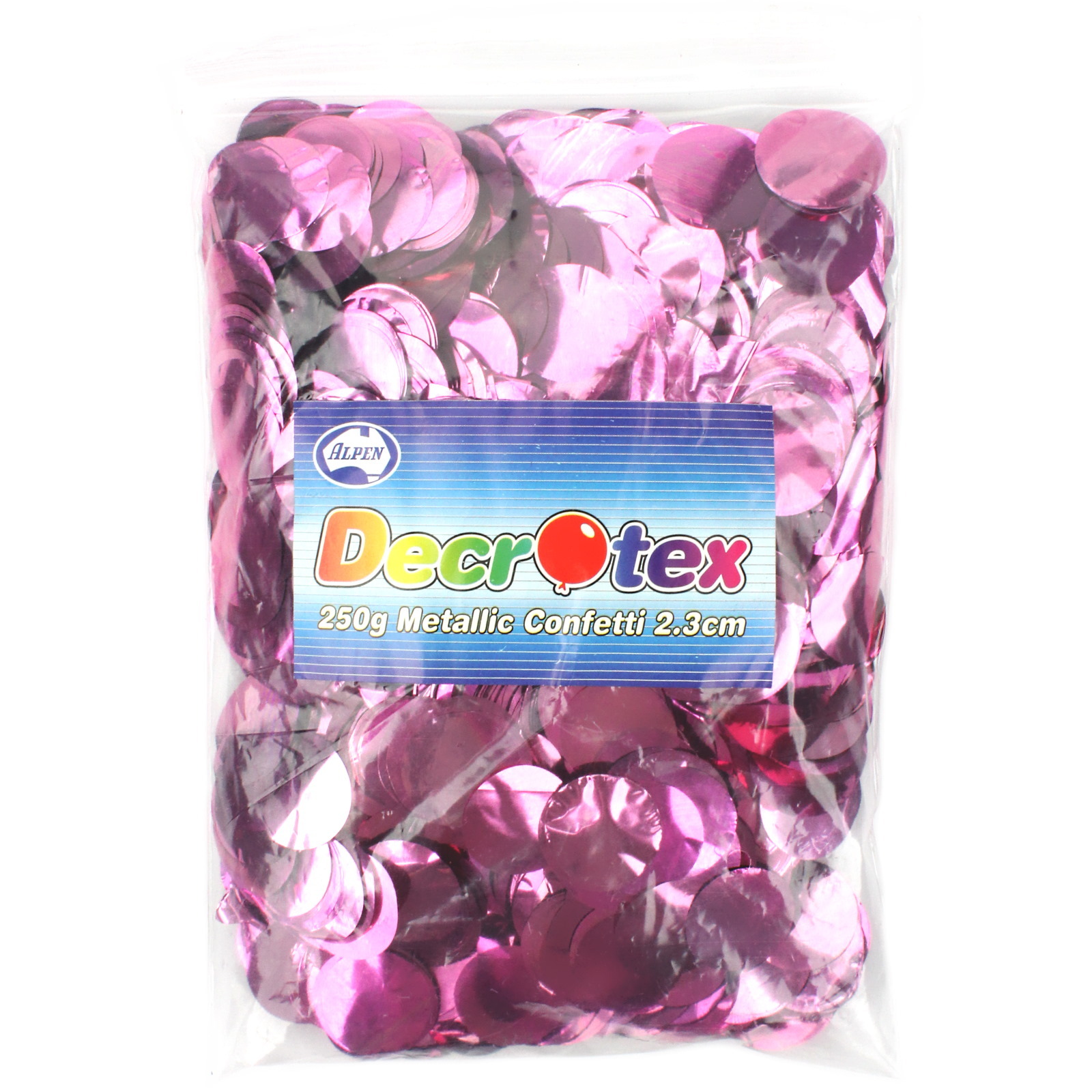 Bulk Light Pink Metallic Confetti 2cm (250g)