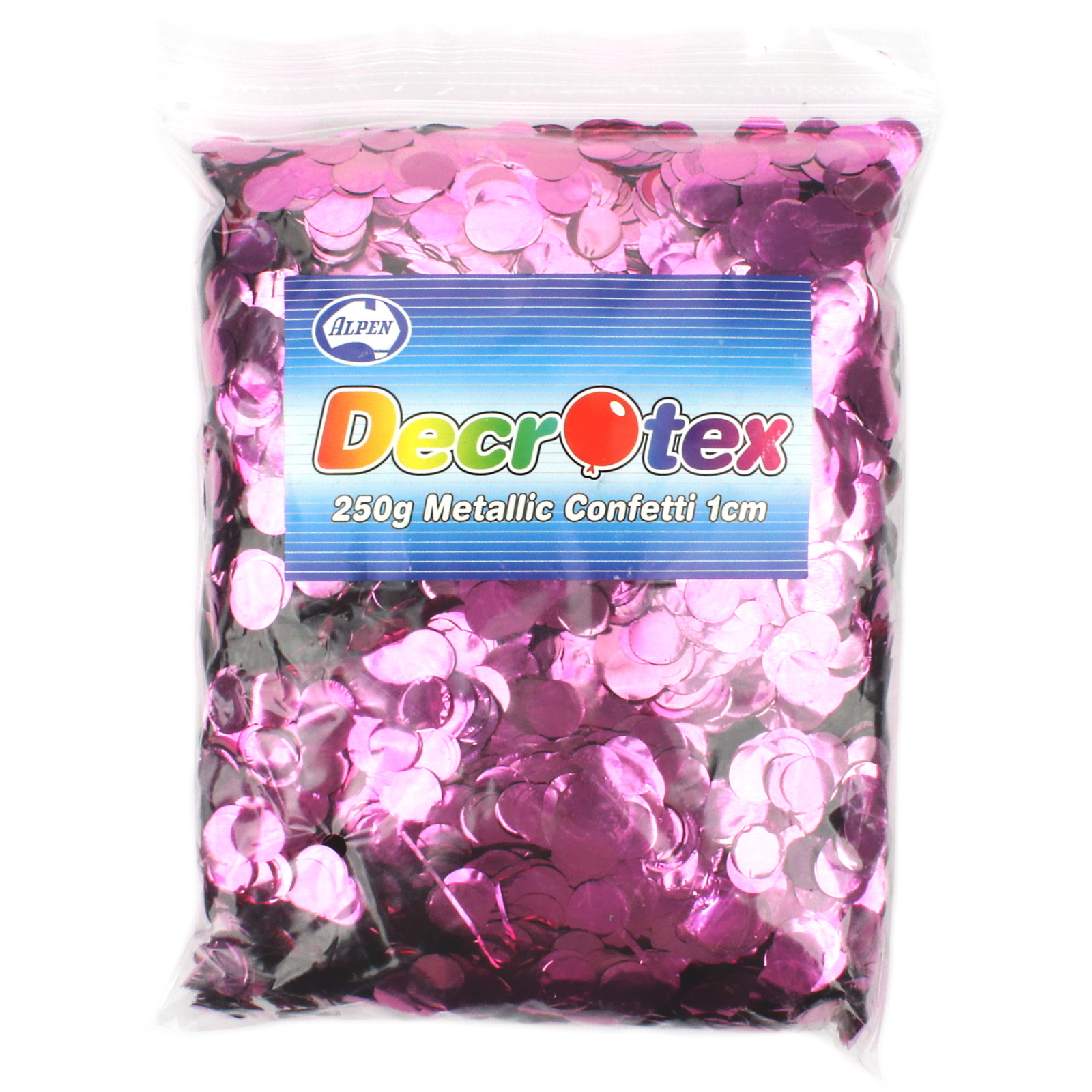 Bulk Light Pink Metallic Confetti 1cm (250g)