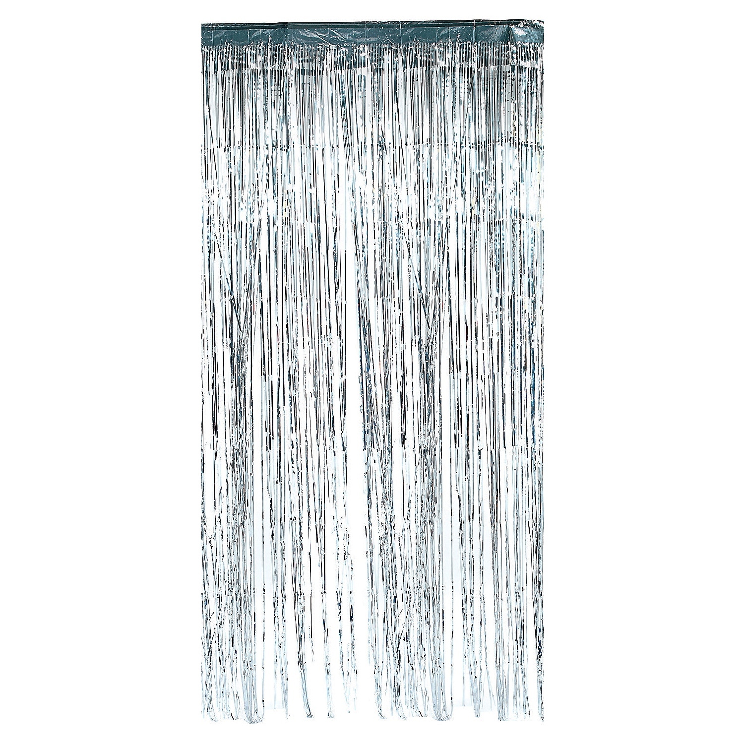 Metallic Silver Foil Curtain 100cm x 200cm