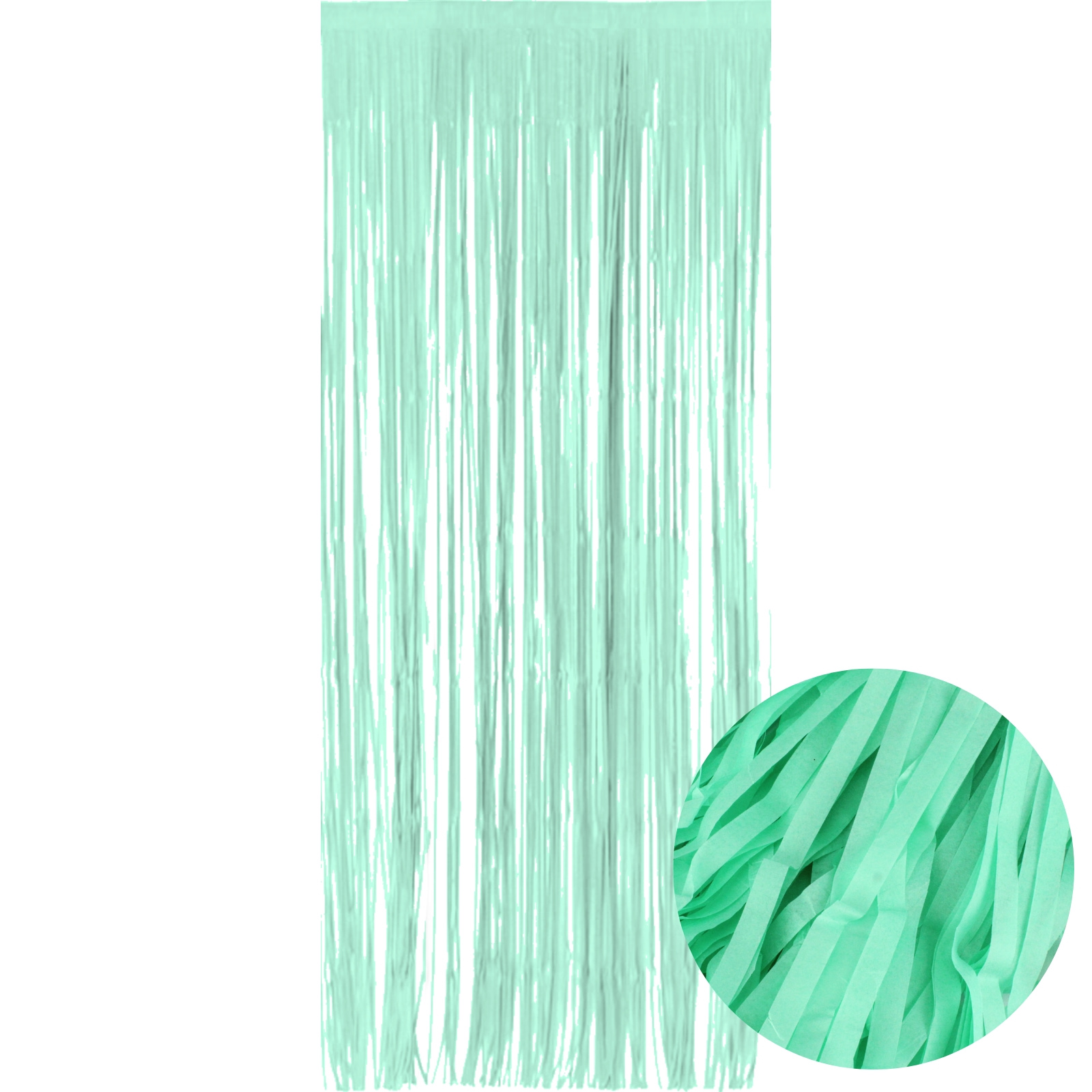 Mint Green Paper Backdrop Curtain 100cm x 200cm 