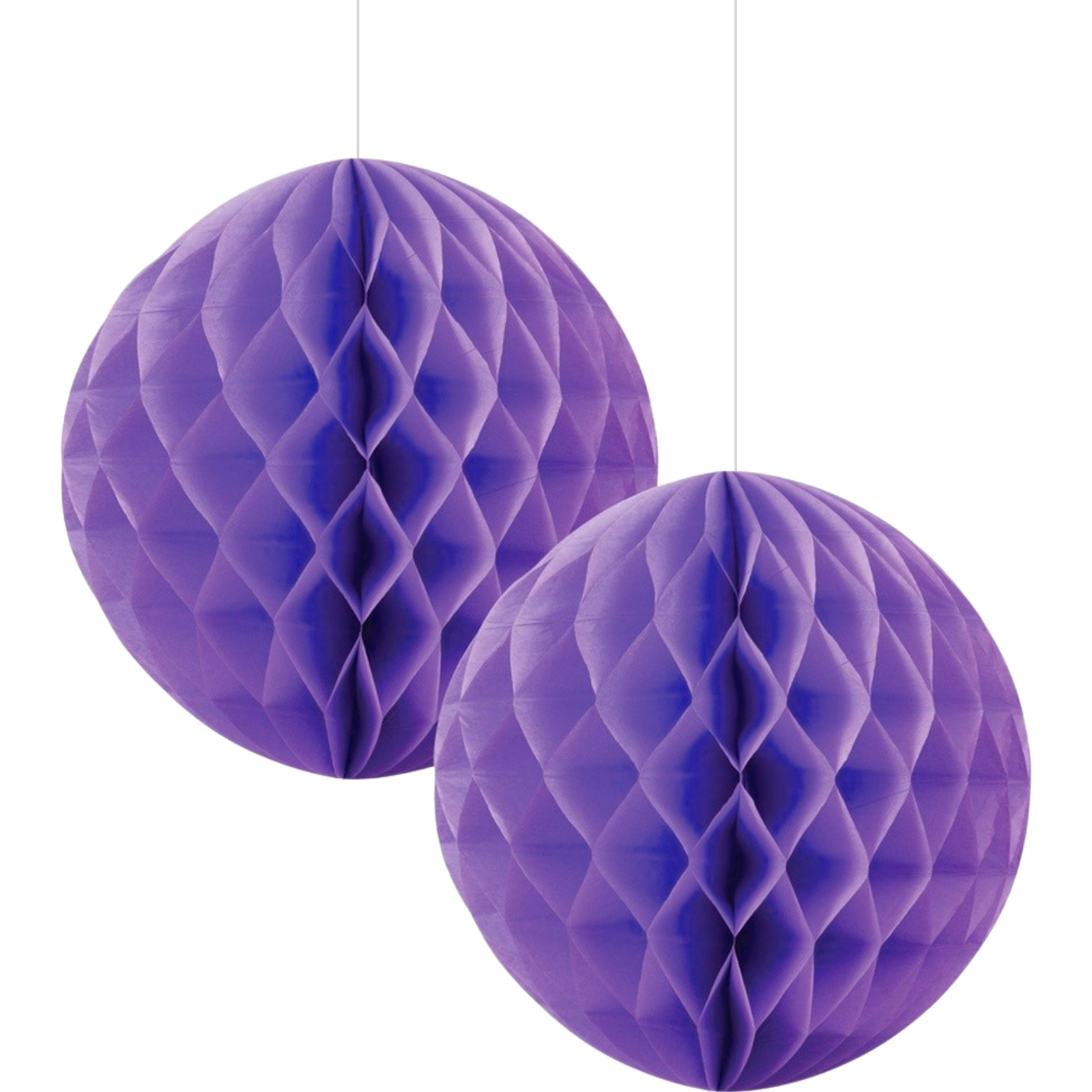 Lilac Honeycomb Balls 15cm (Pack of 2)