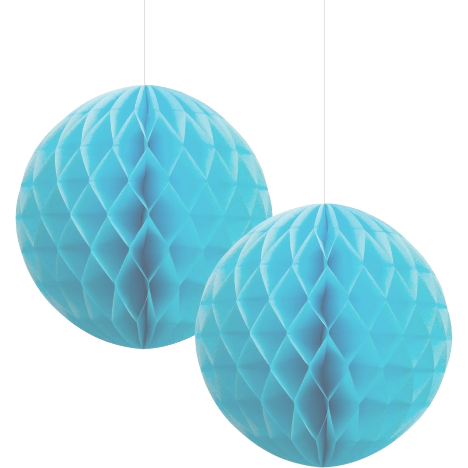 Pastel Blue Honeycomb Balls 15cm (Pack of 2)