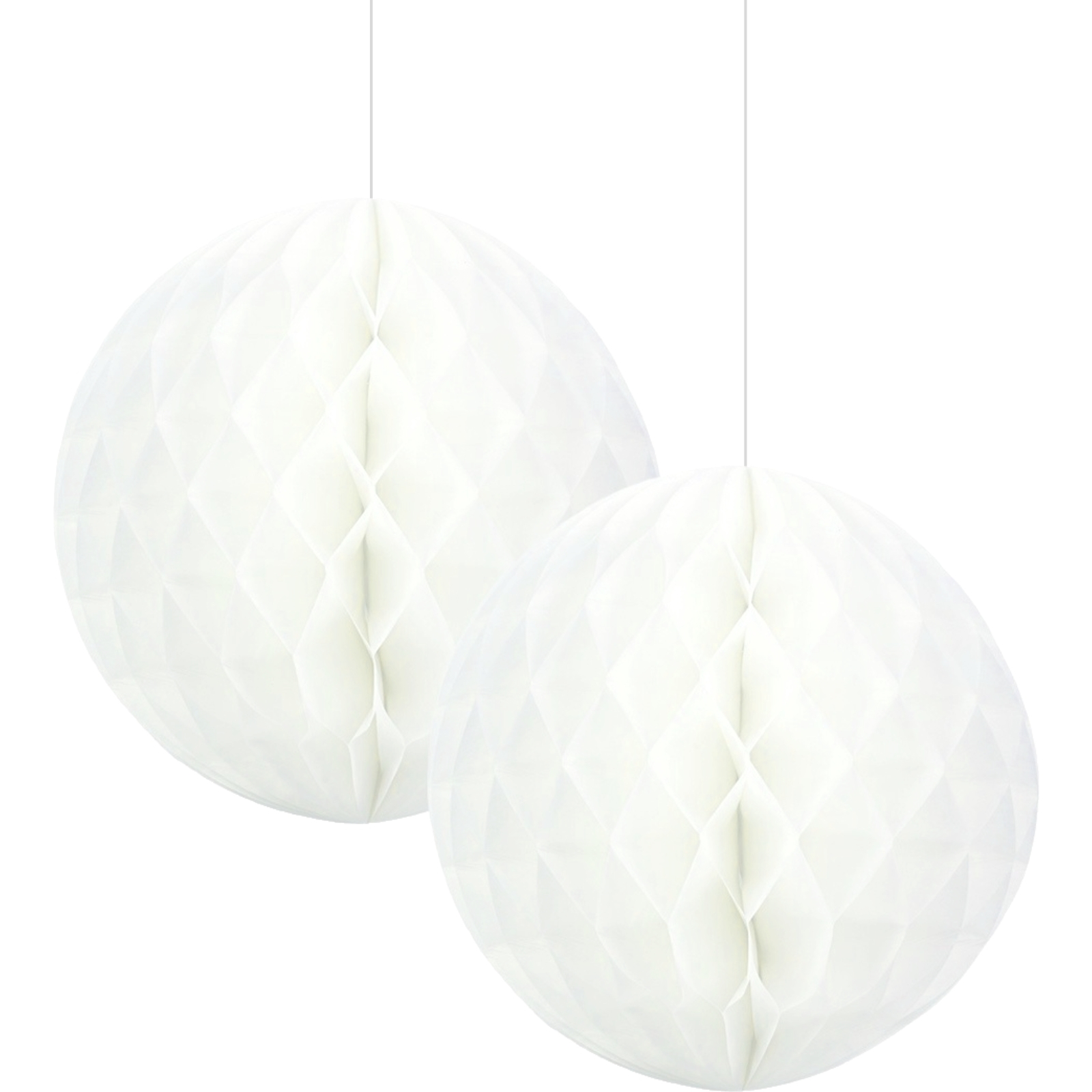 White Honeycomb Balls 15cm (Pack of 2)