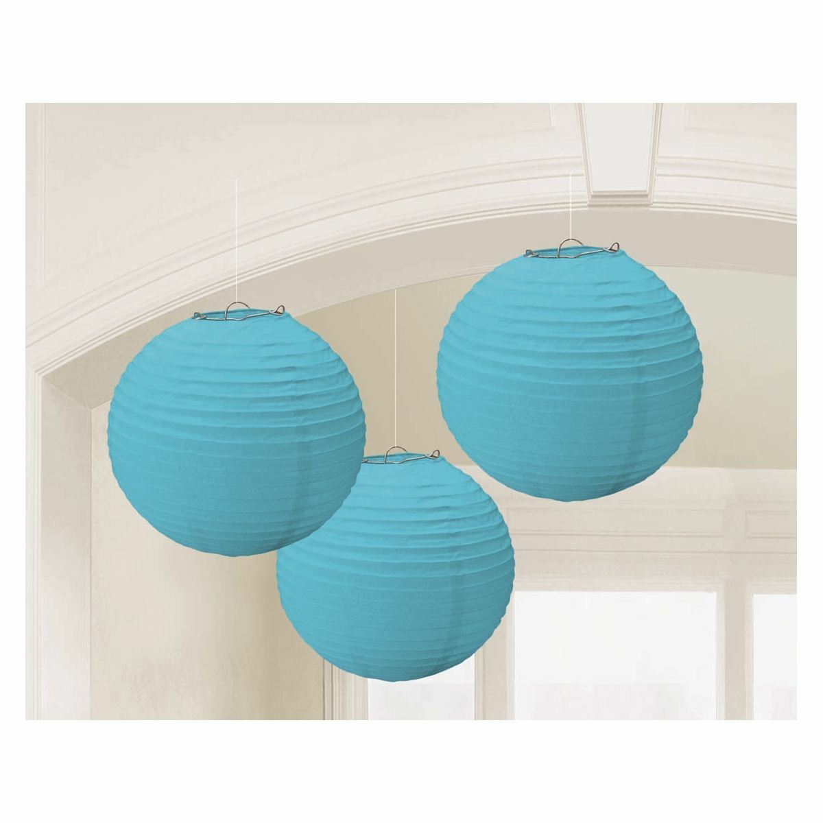 Paper Lanterns Light Blue (Pack of 3)