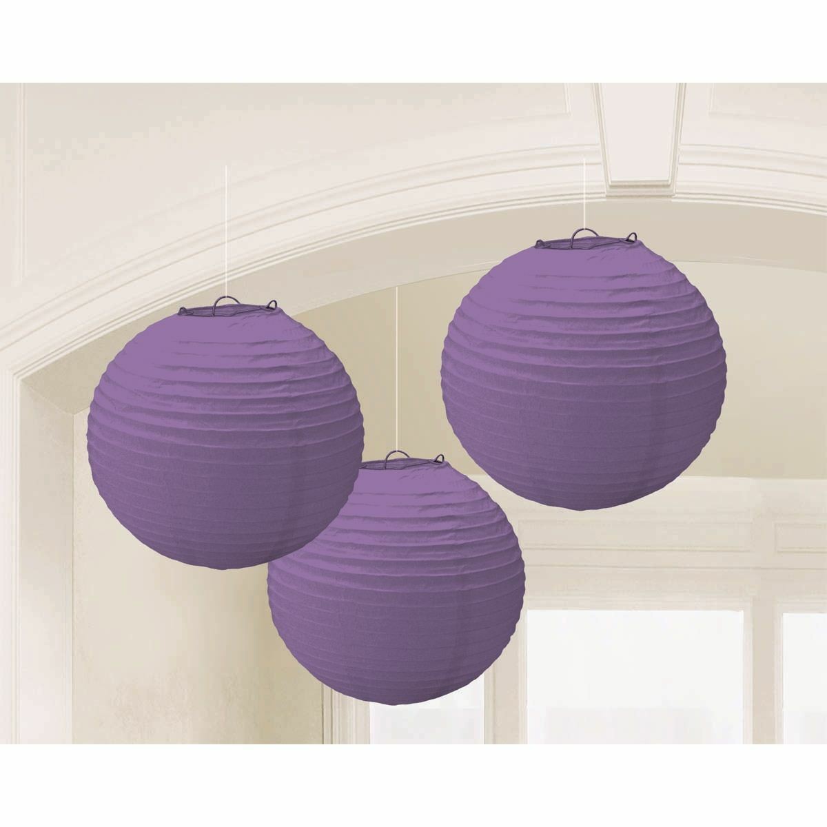 Paper Lanterns Purple (Pack of 3)