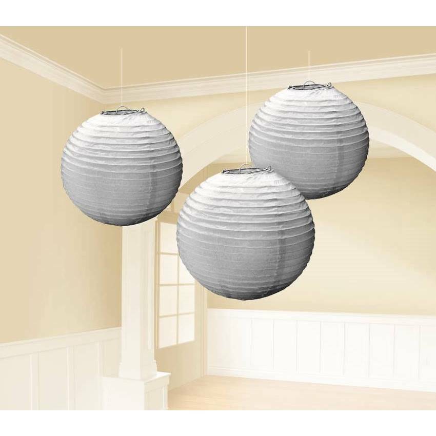 Paper Lanterns Silver (Pack of 3)