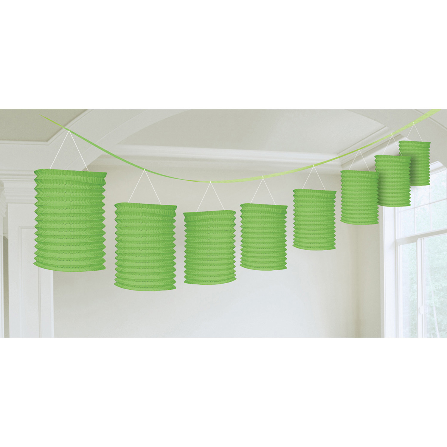Paper Lantern Garland Lime Green