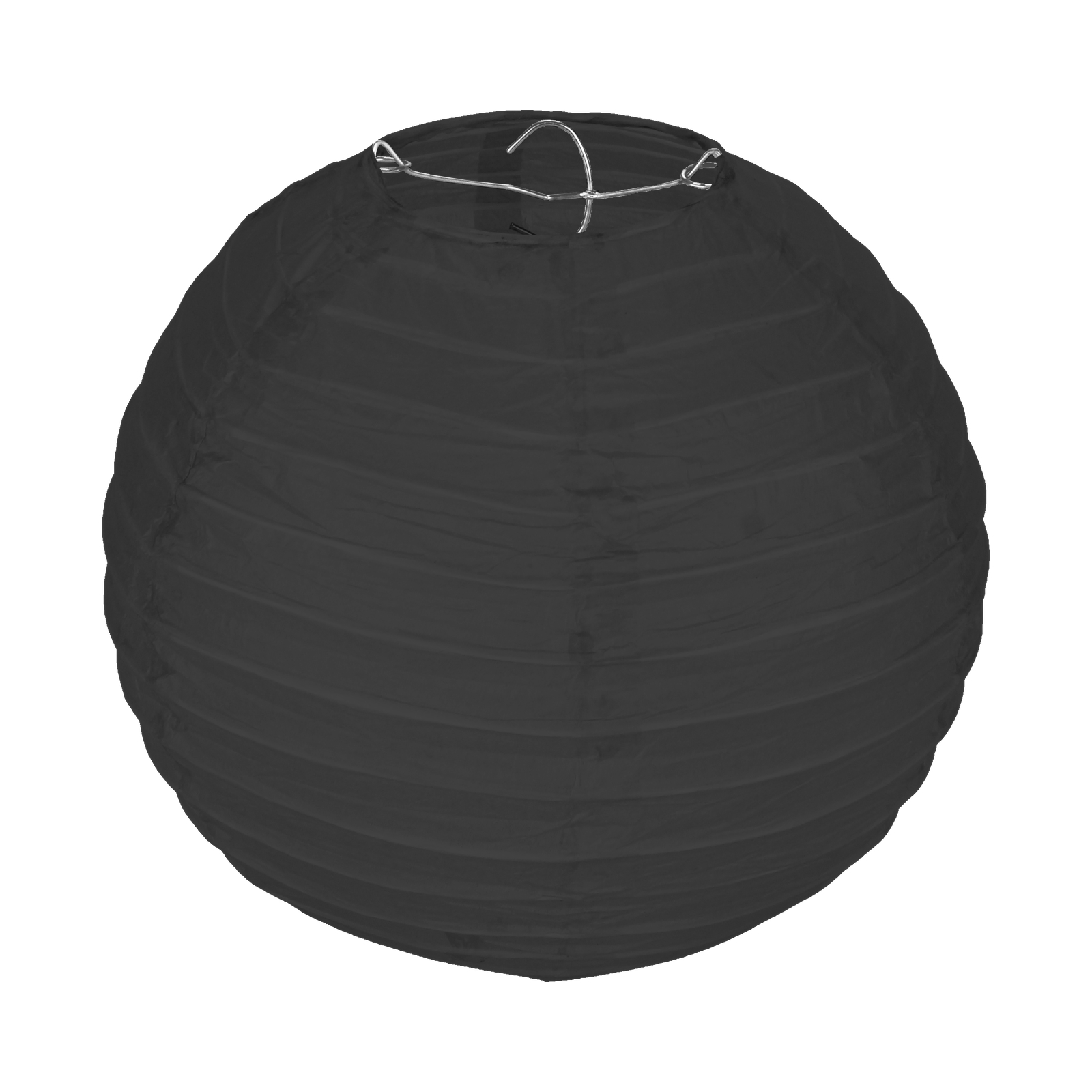 Black Round Paper Lantern 20cm
