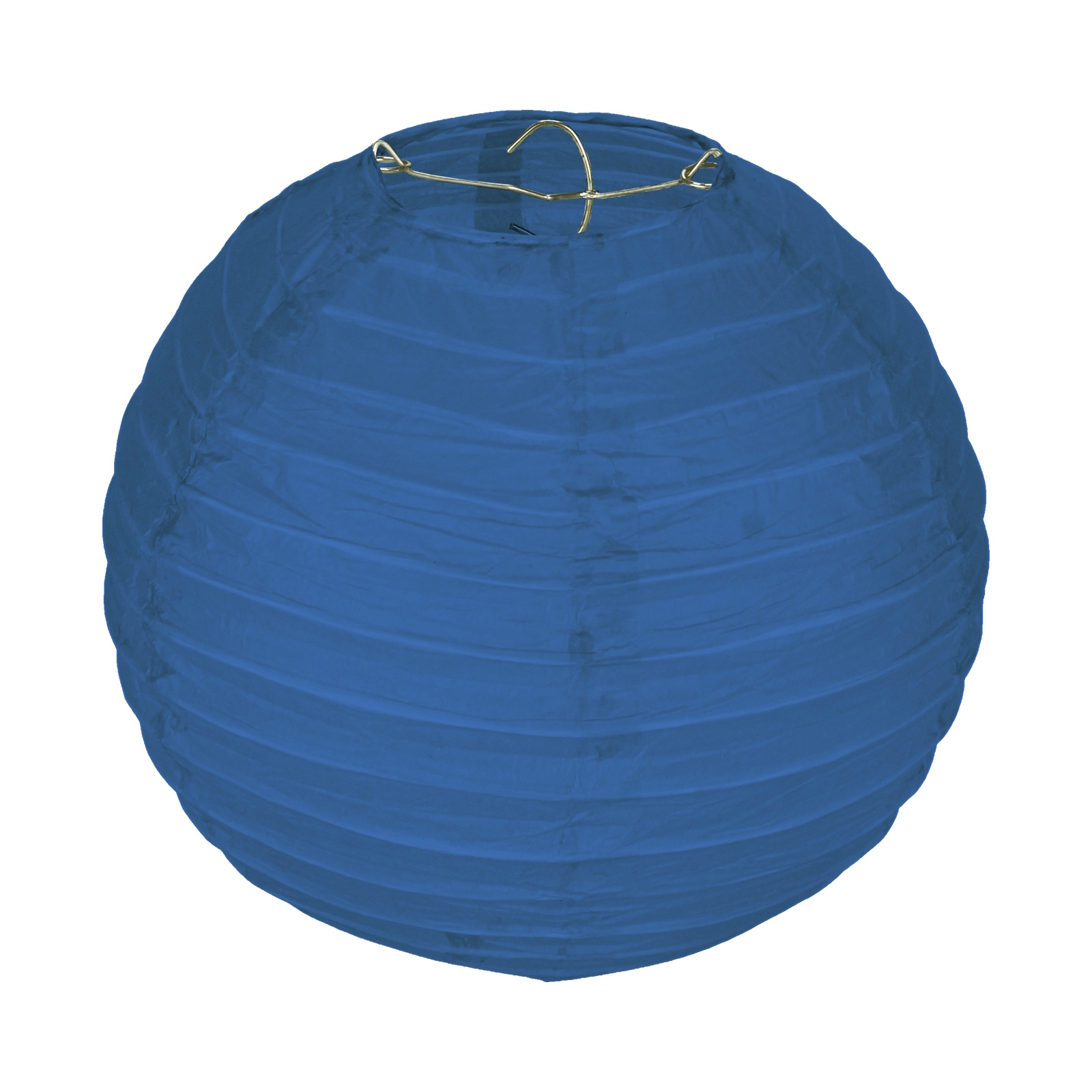 Blue Round Paper Lantern 20cm