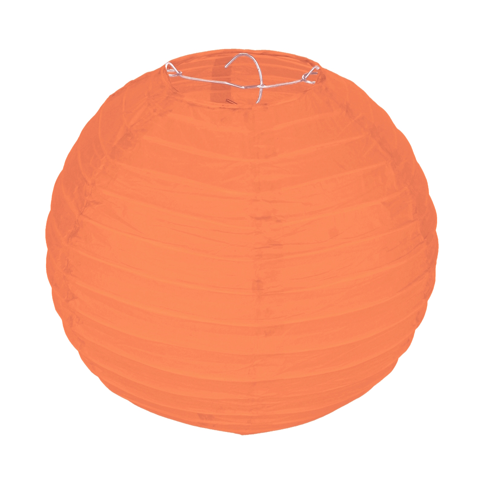Orange Round Paper Lantern 20cm