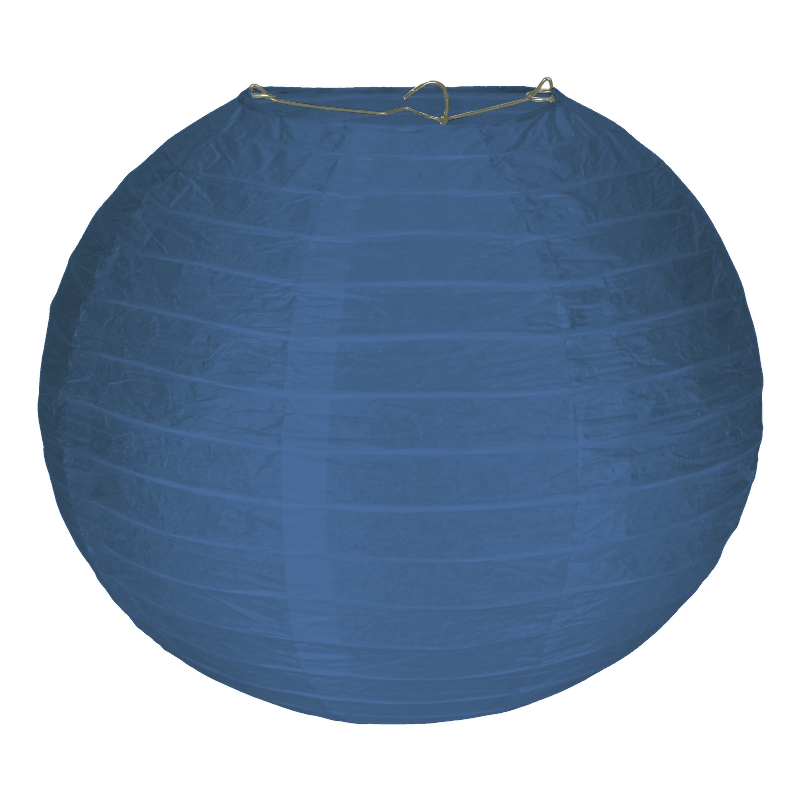 Blue Round Paper Lantern 25cm