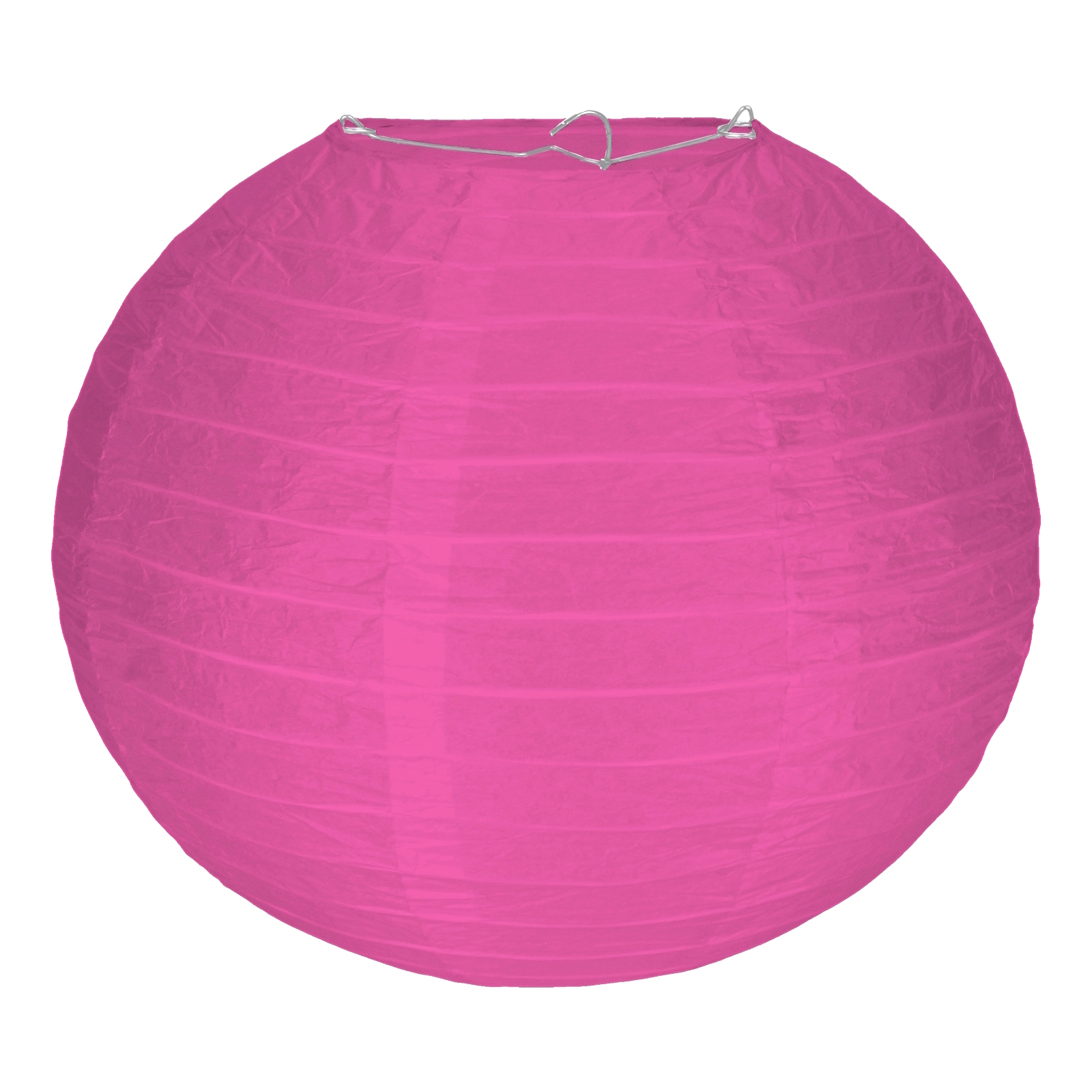 Hot Pink Round Paper Lantern 25cm