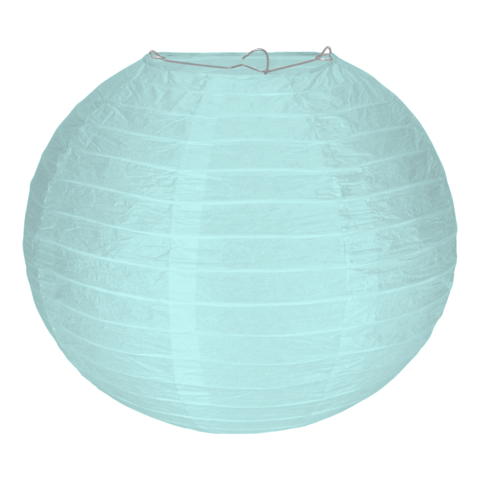 Light Blue Round Paper Lantern 25cm