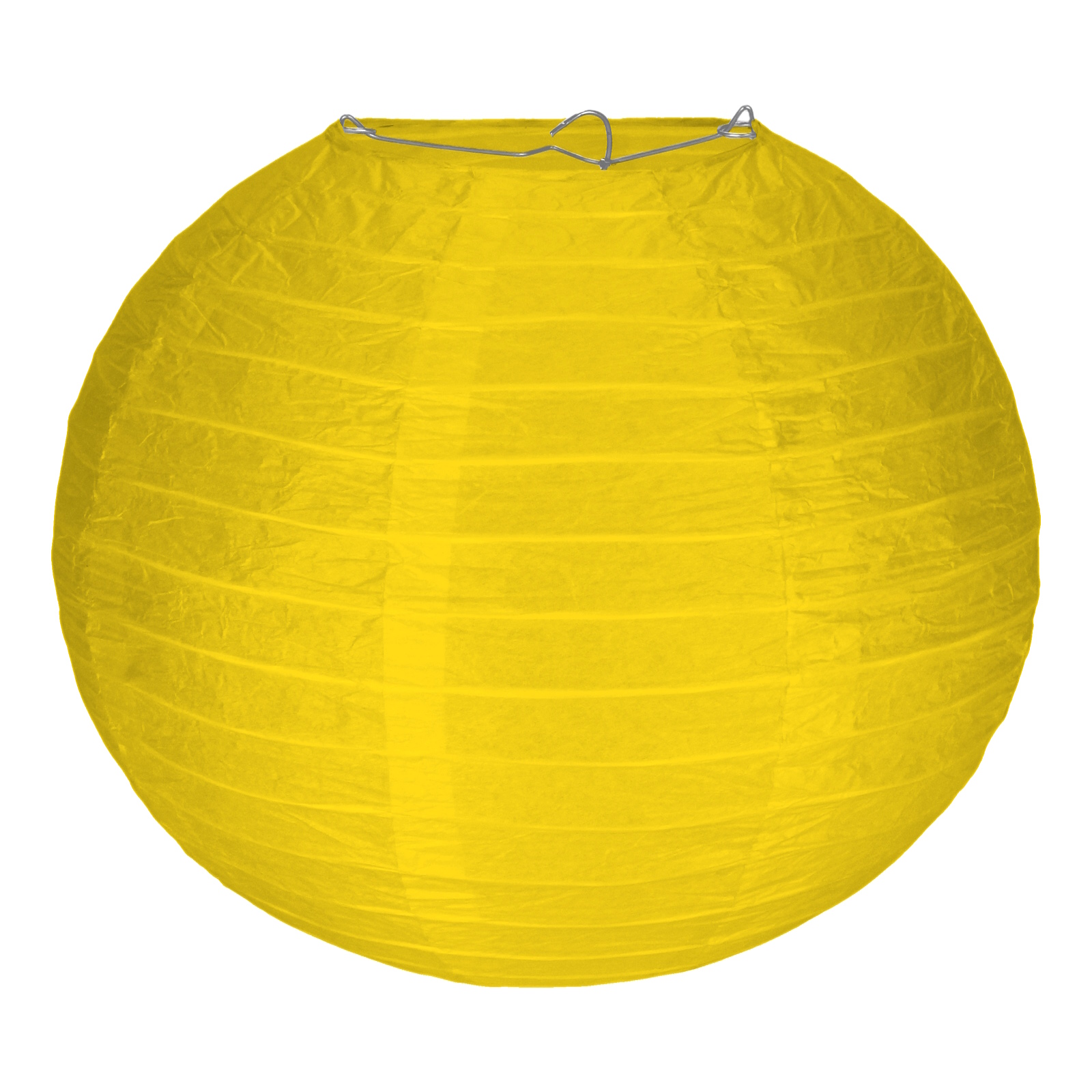 Yellow Round Paper Lantern 25cm