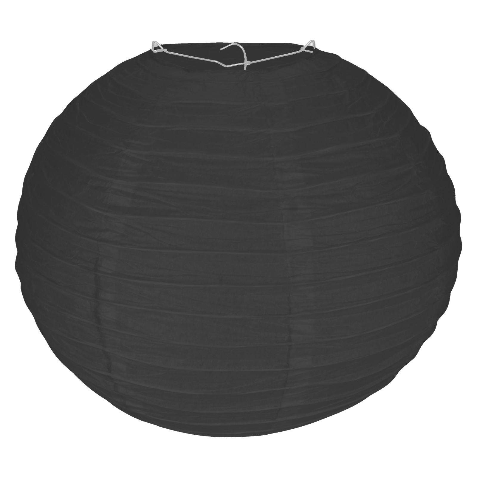 Black Round Paper Lantern 30cm