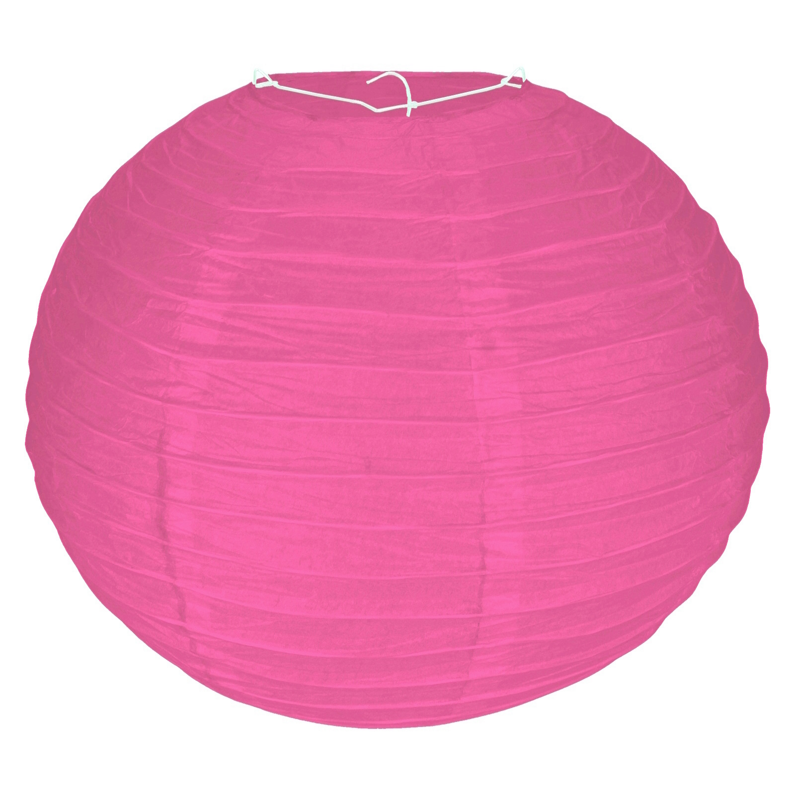Hot Pink Round Paper Lantern 30cm