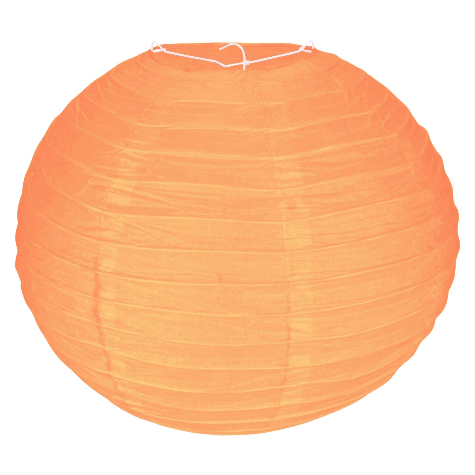 Orange Round Paper Lantern 30cm 