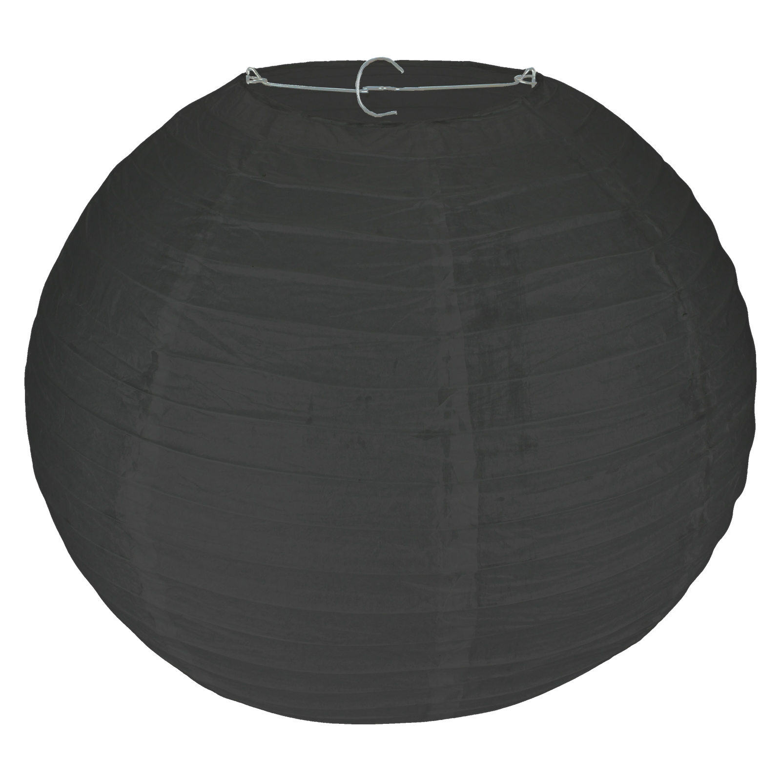 Black Round Paper Lantern 35cm 