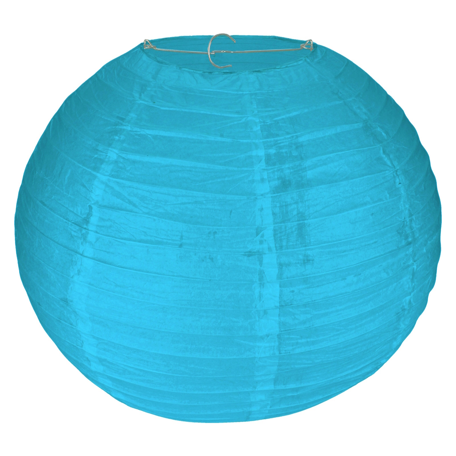 Caribbean Blue Round Paper Lantern 35cm