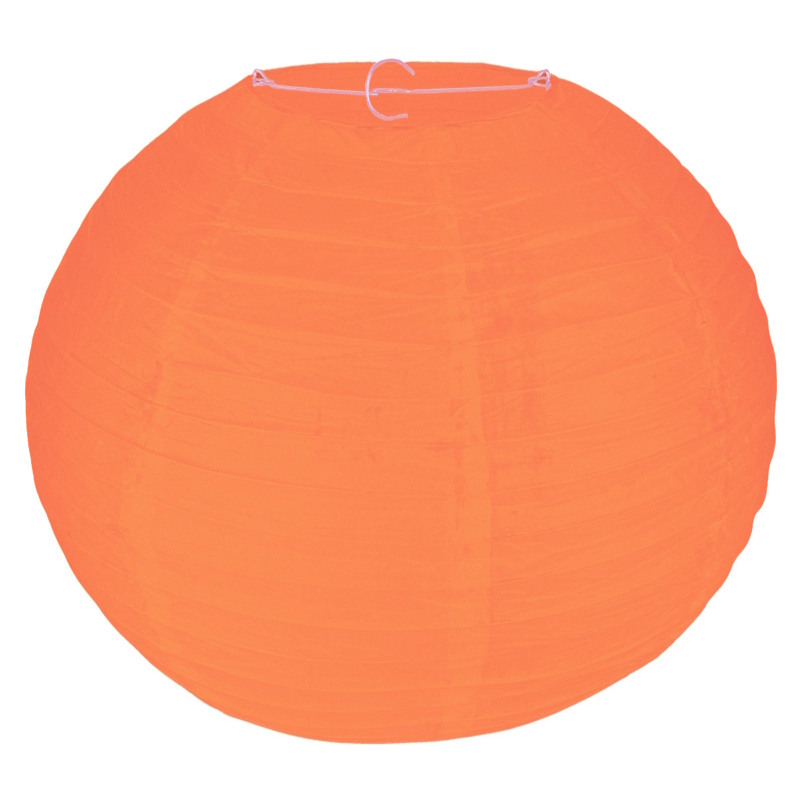 Orange Round Paper Lantern 35cm 