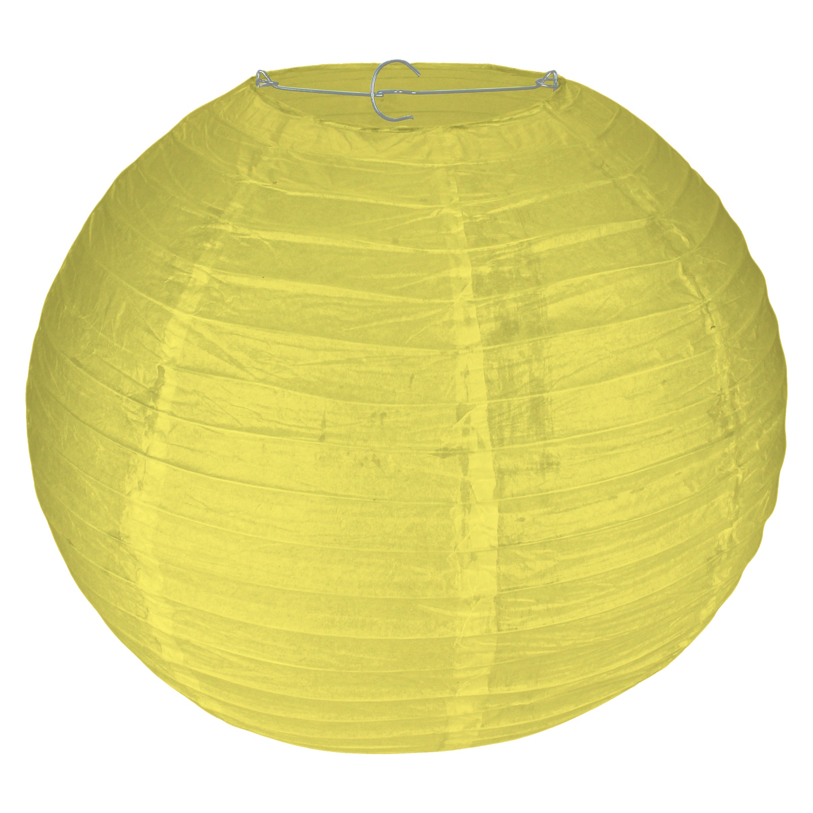 Yellow Round Paper Lantern 35cm 