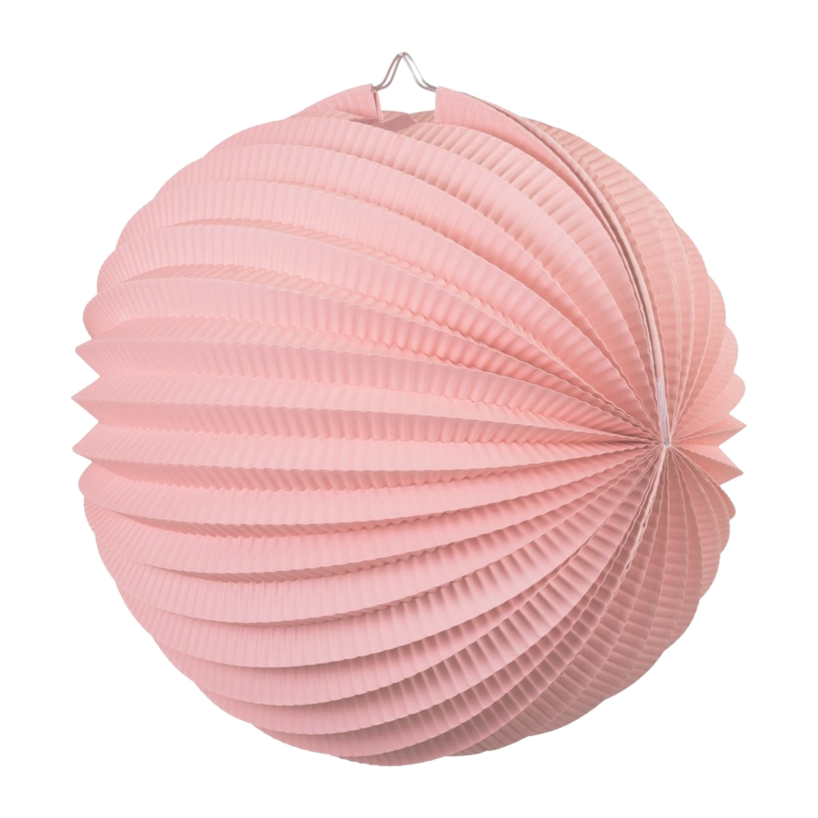 Light Pink Accordion Paper Lantern 25cm