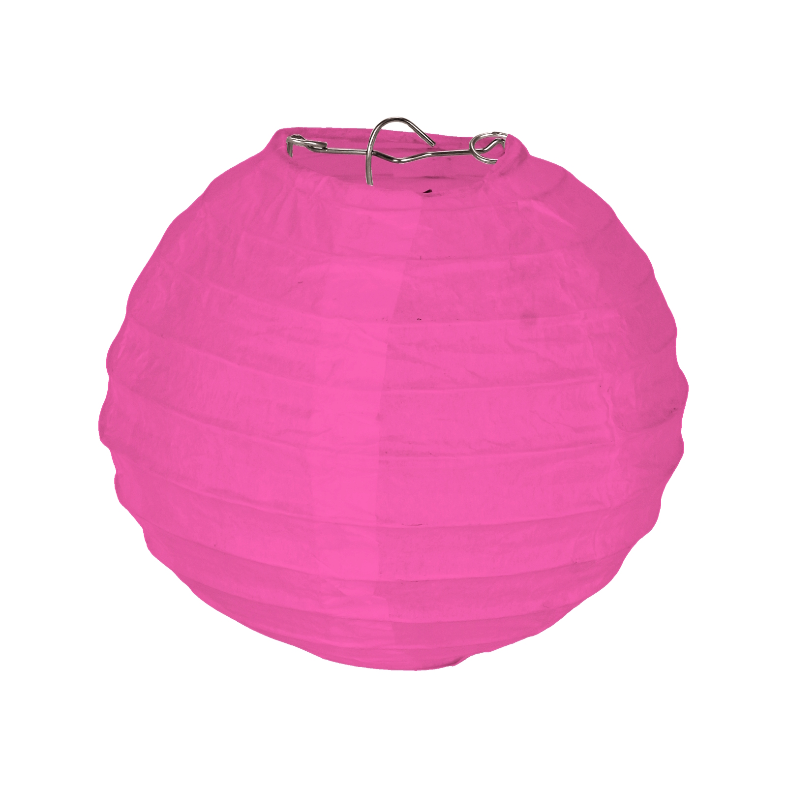 Hot Pink Round Paper Lantern 12cm 